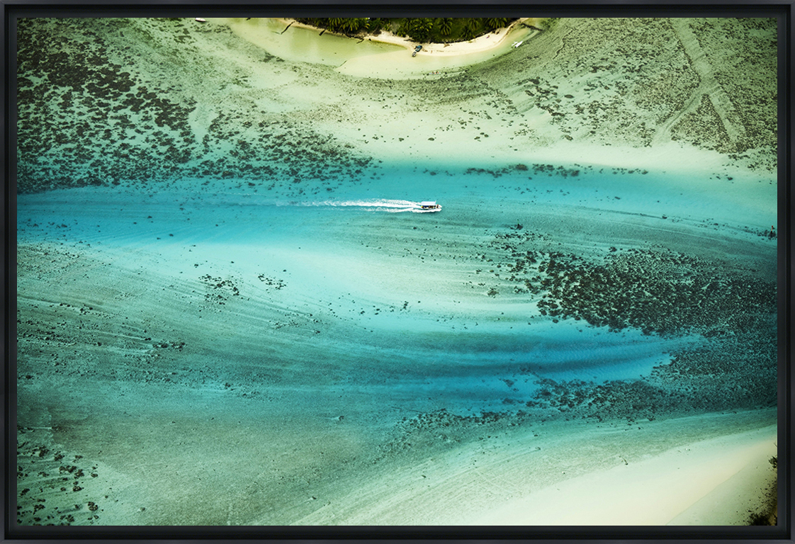 NUANCES DE BLEU - Photo encadrée de Pascal Lyoen 60x40 cm