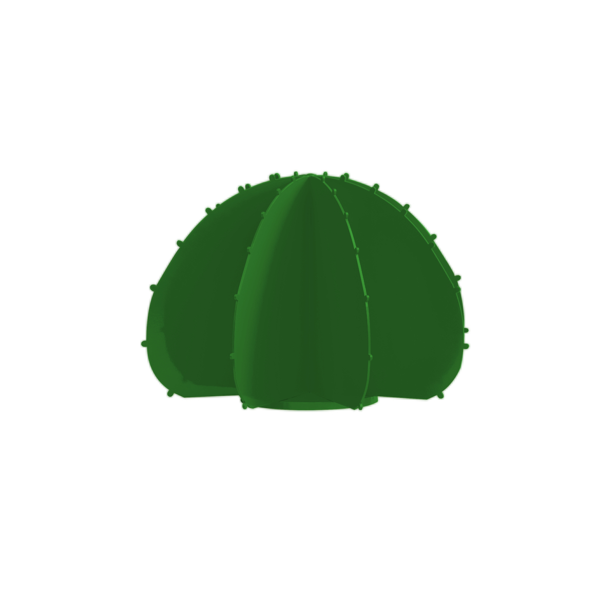 Cactus de jardin boule en aluminium vert D44cm (photo) Cactus de jardin boule en aluminium vert D44cm