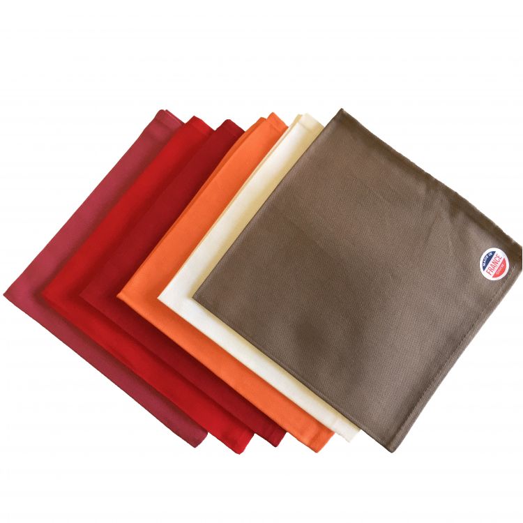 Serviette de table en 100% coton multi 45x45 (photo) Serviette de table en 100% coton multi 45x45