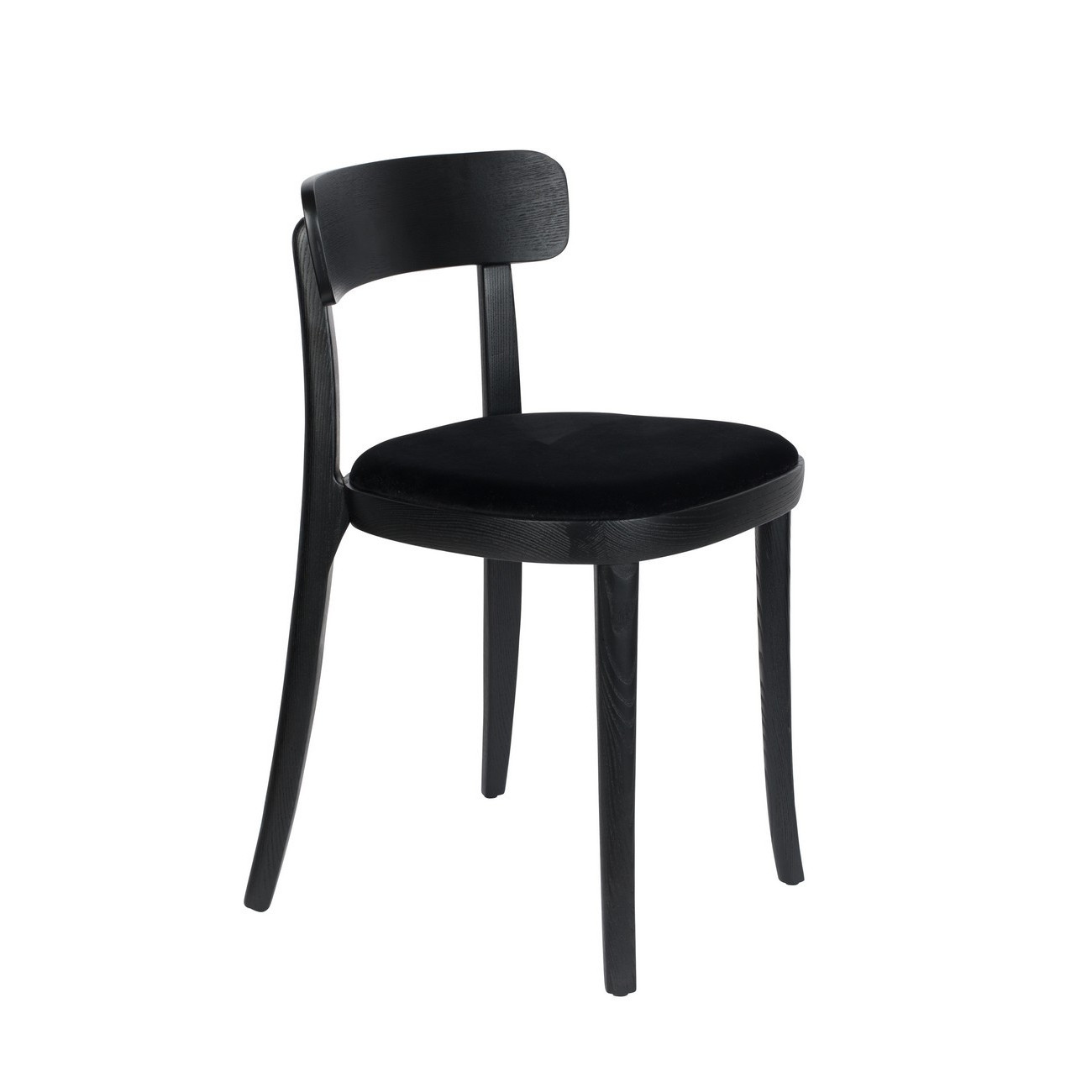 Chaise en velours noir