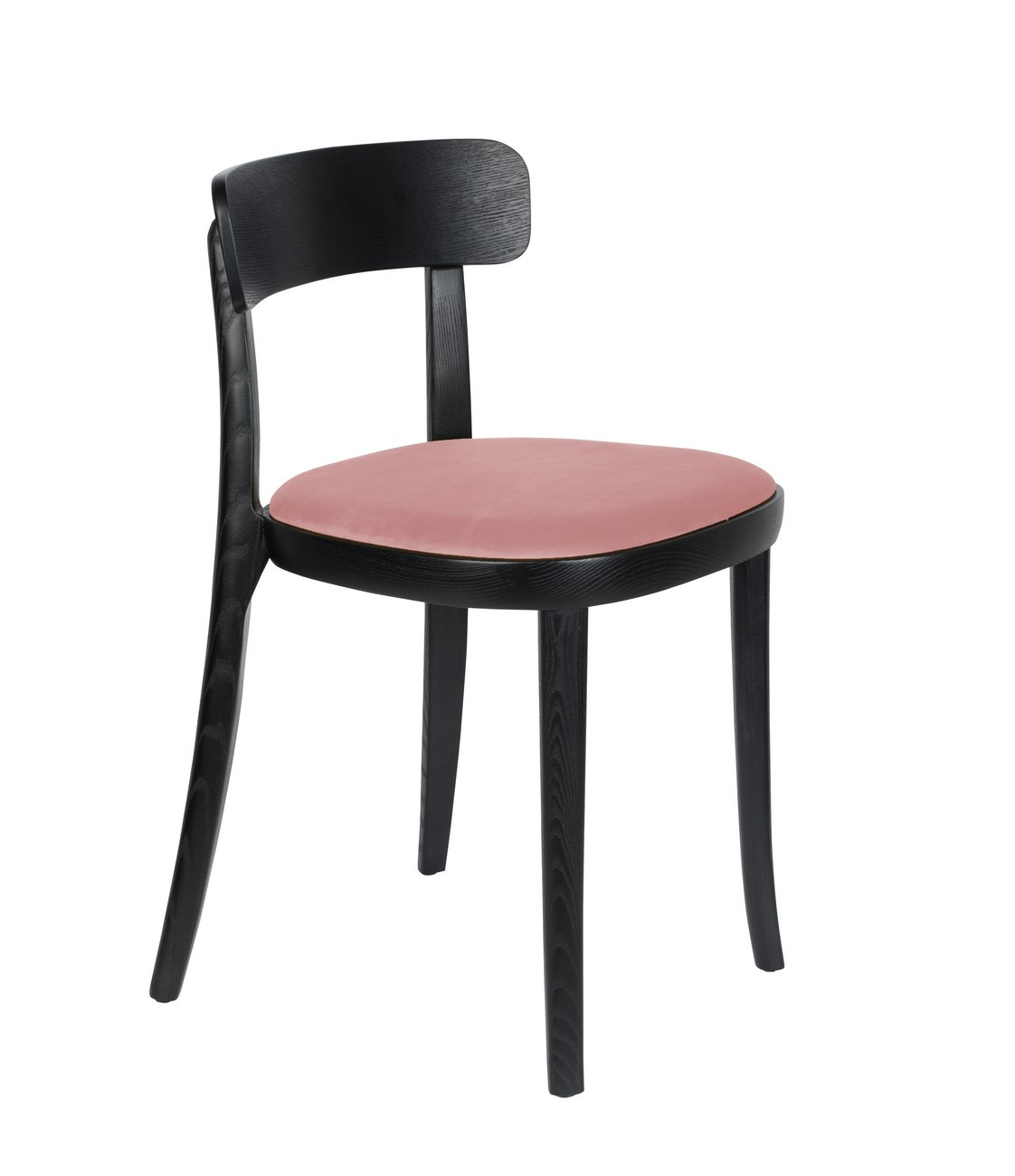 Chaise de repas en velours rose Chaise de repas en velours rose