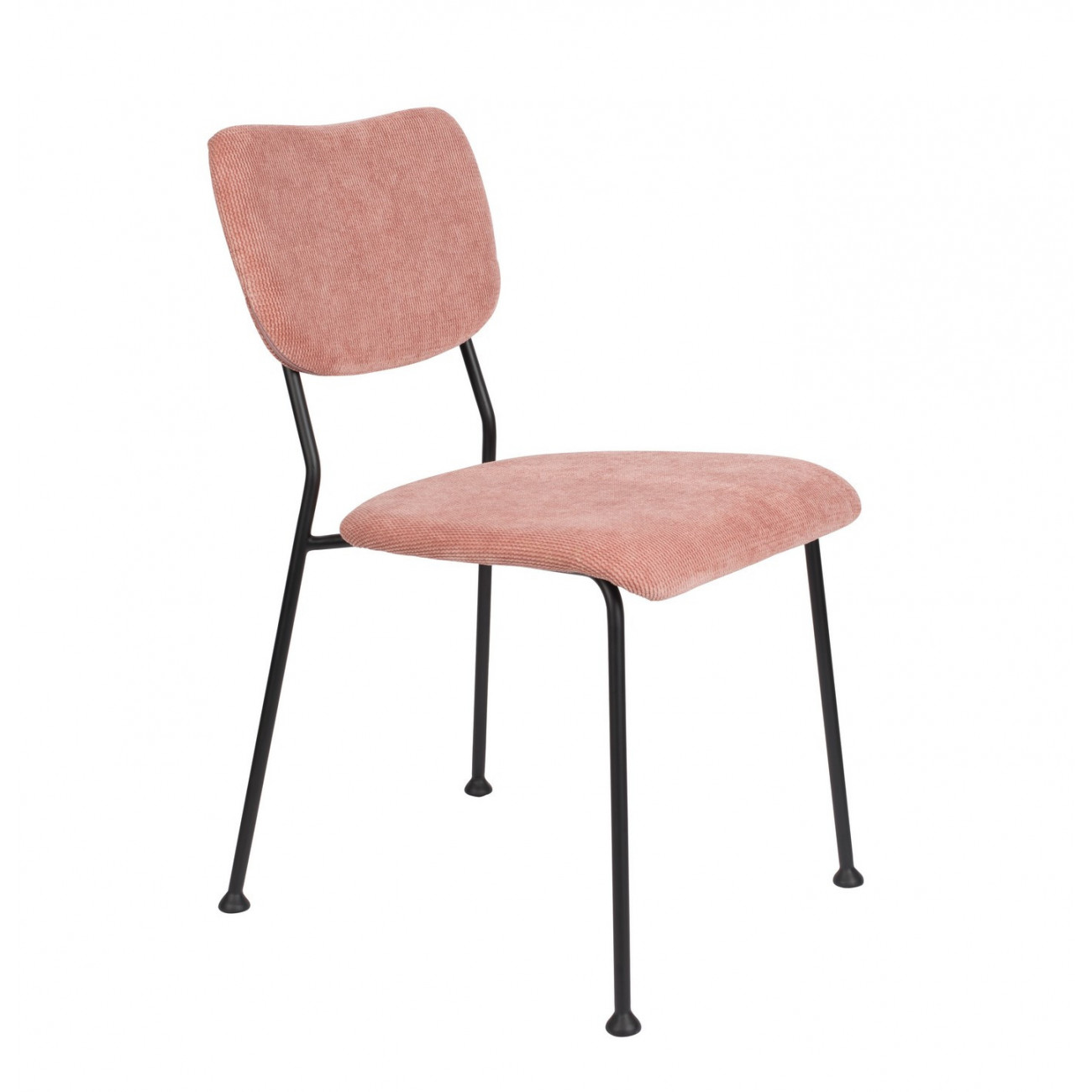 Chaise de repas velours rose Chaise de repas velours rose