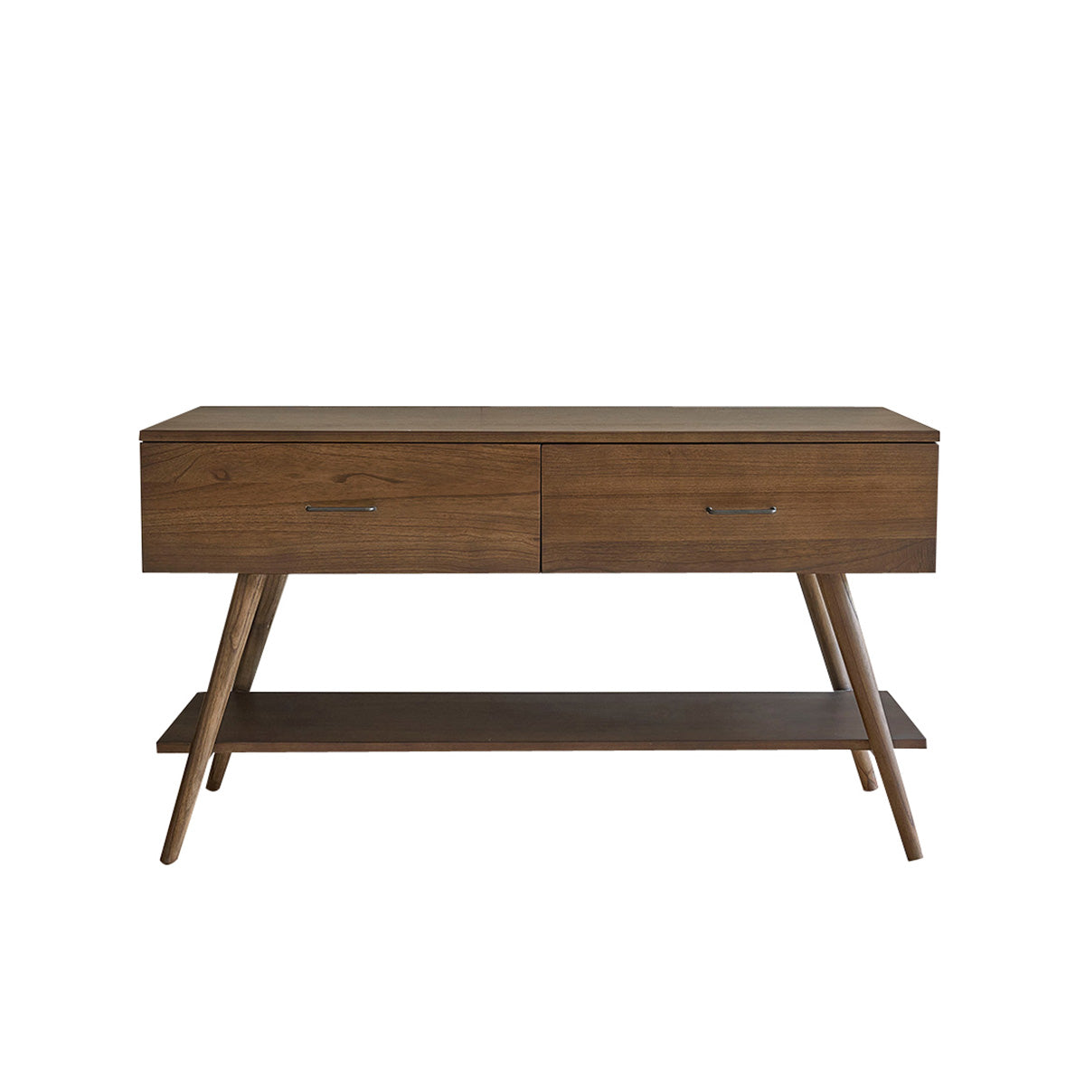 Meuble double vasque double plateau et 2 tiroirs en mindy