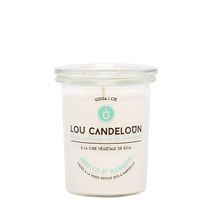 Bougie naturelle parfumée abricot et romarin Bougie naturelle parfumée abricot et romarin