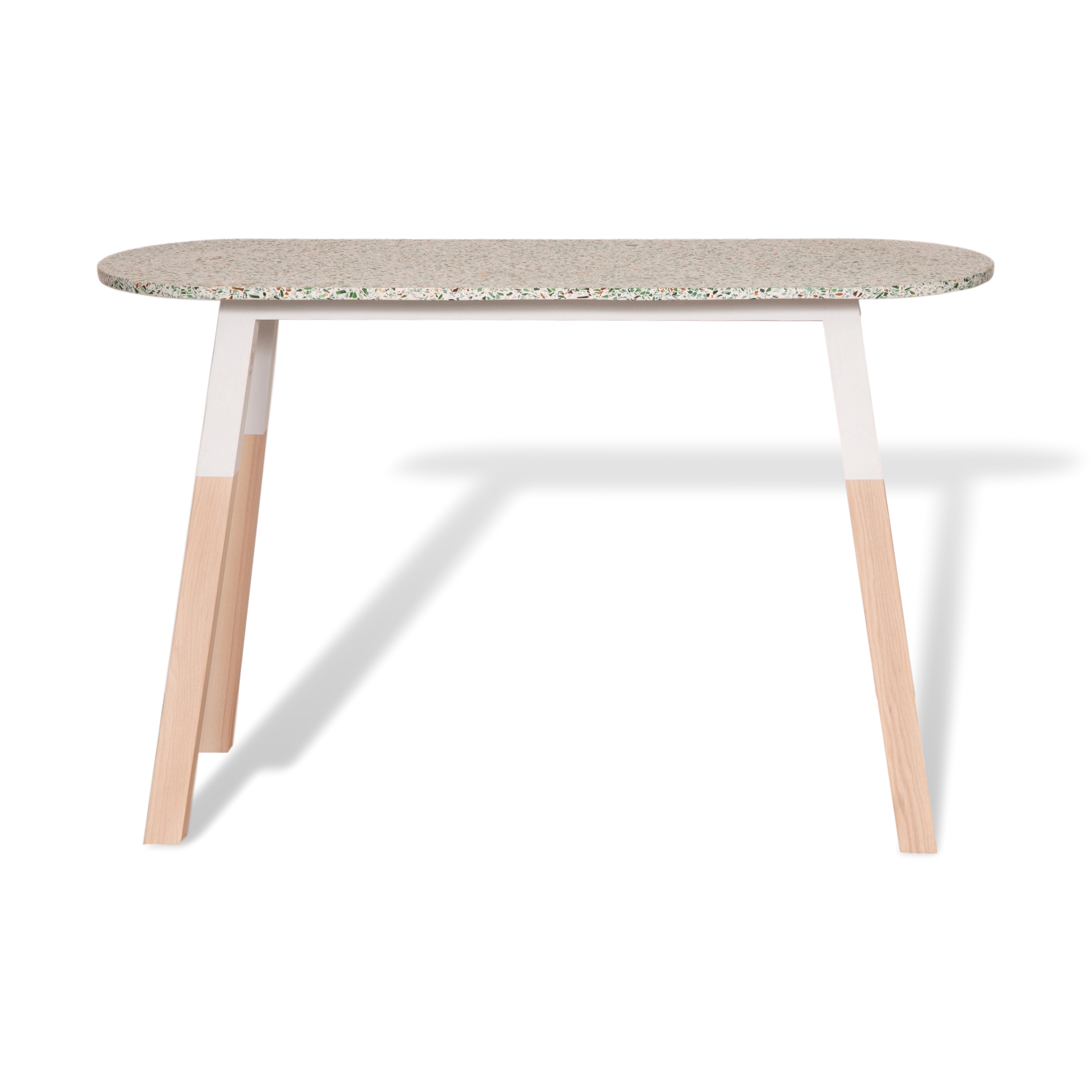 Console Terrazzo et frêne massif blanc balisson