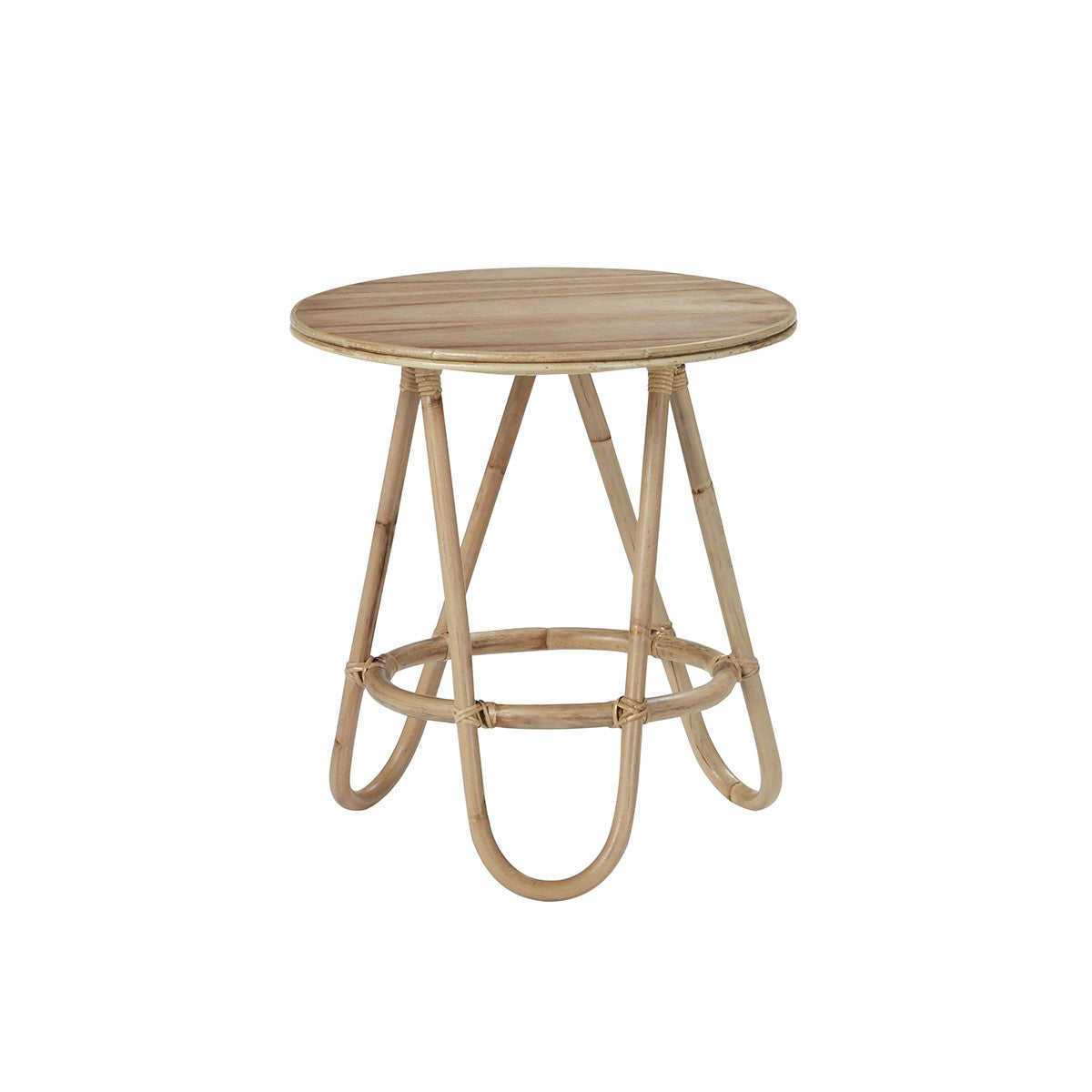 Table basse ronde en rotin