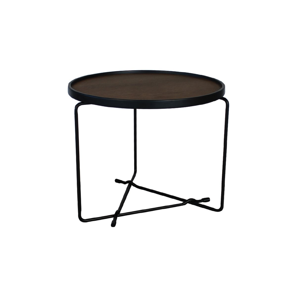 Petite table basse design bois métal