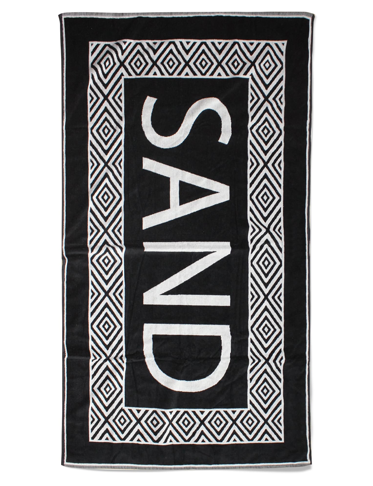 Serviette de plage éponge velours noir sand 90 x 170 Serviette de plage éponge velours noir sand 90 x 170