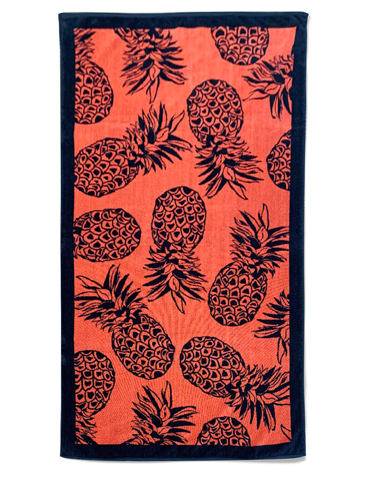Serviette de plage éponge velours corail vintage 90 x 170 Serviette de plage éponge velours corail vintage 90 x 170