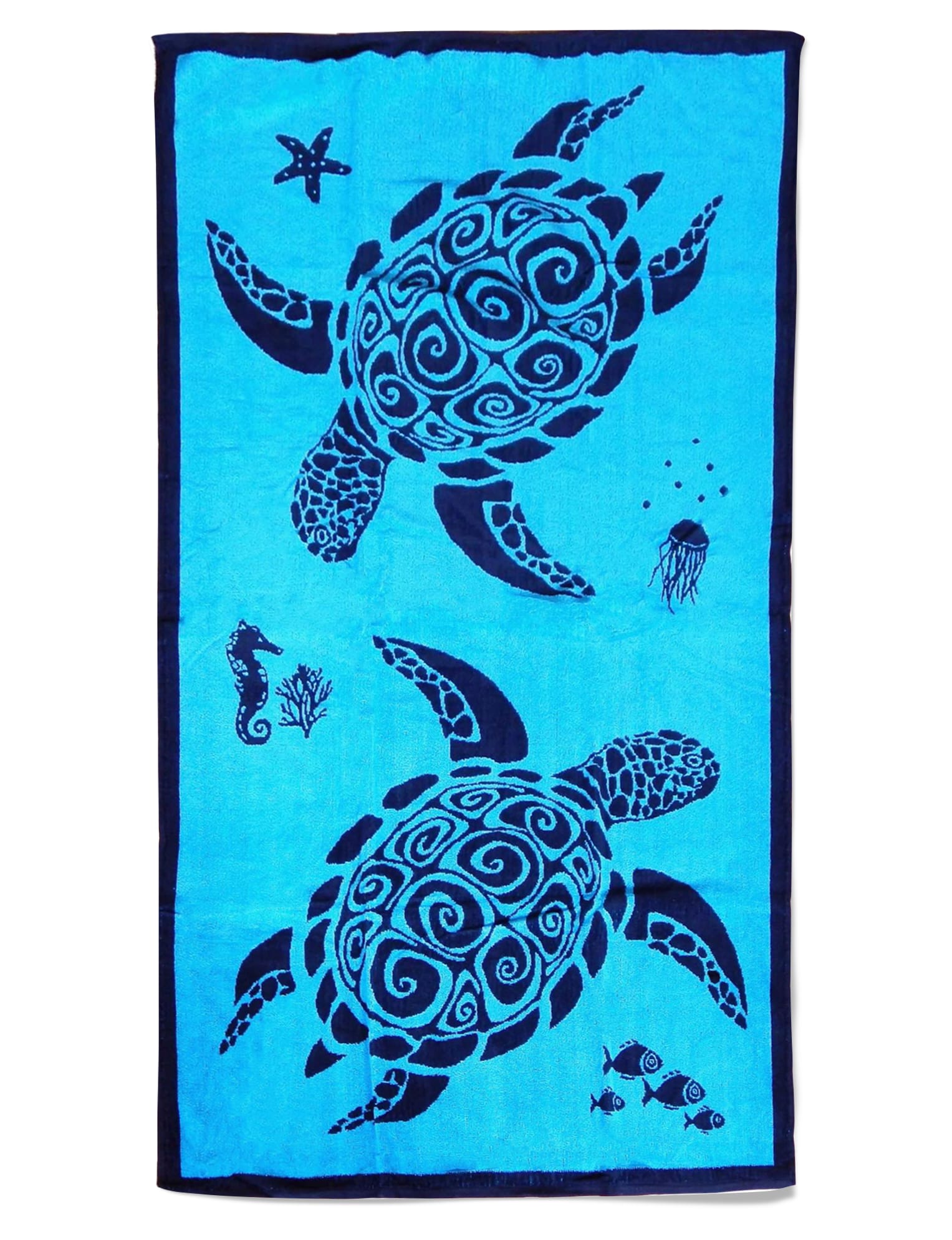 Serviette de plage éponge velours bleu turquoise pilina 90 x 170 Serviette de plage éponge velours bleu turquoise pilina 90 x 170