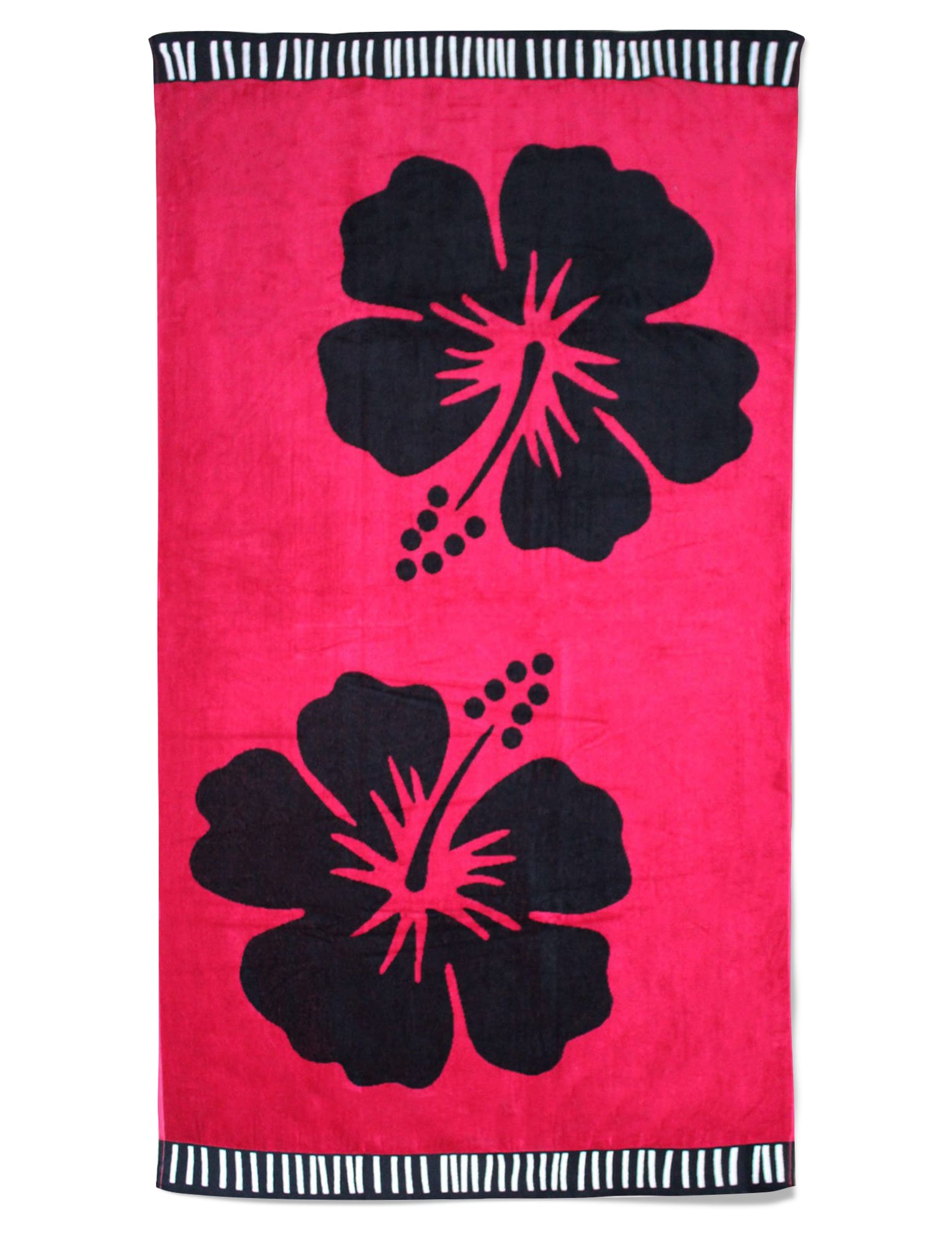 Serviette de plage éponge velours rose bunga 86 x 160 Serviette de plage éponge velours rose bunga 86 x 160