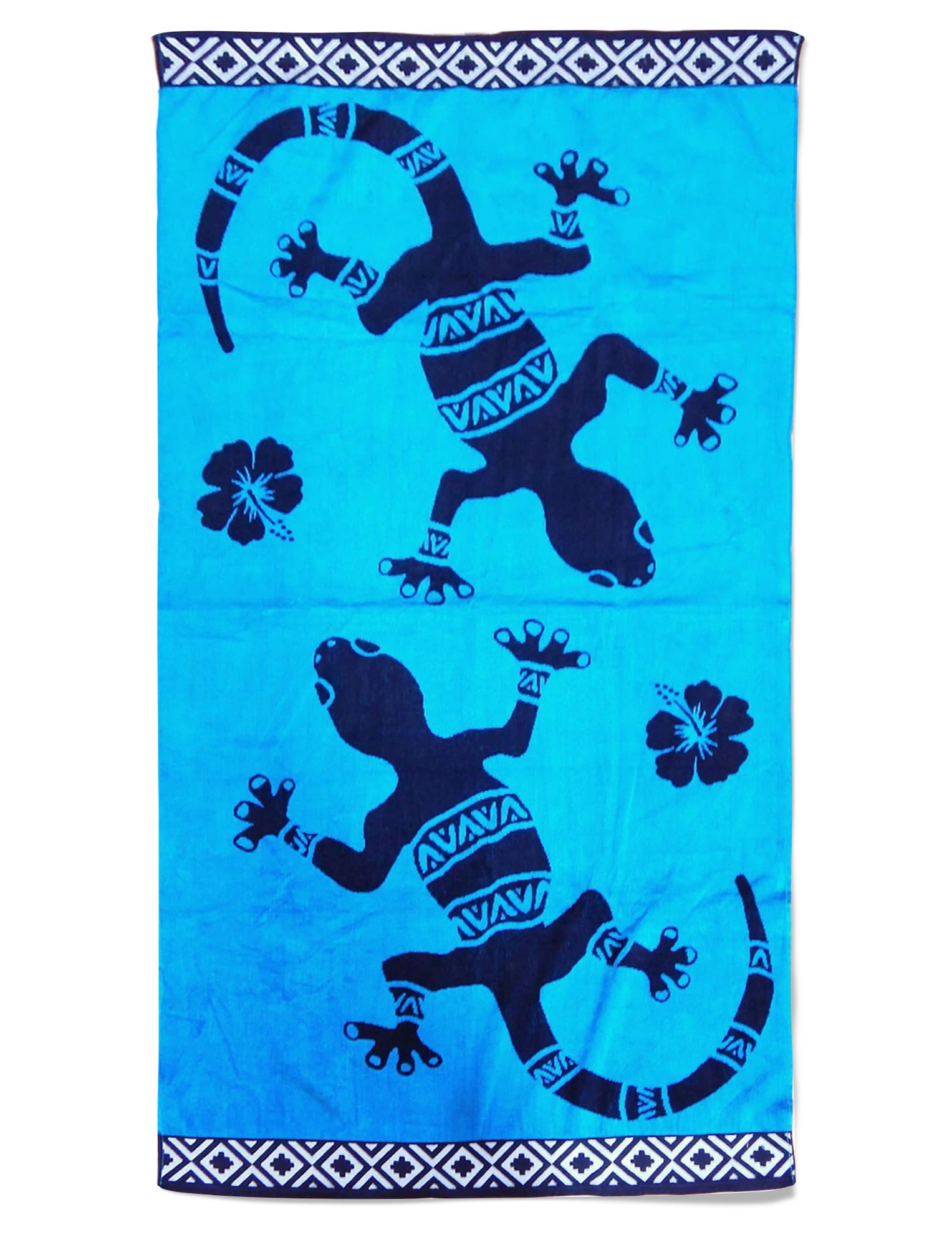 Serviette de plage éponge velours bleu turquoise tuko 86 x 160 Serviette de plage éponge velours bleu turquoise tuko 86 x 160