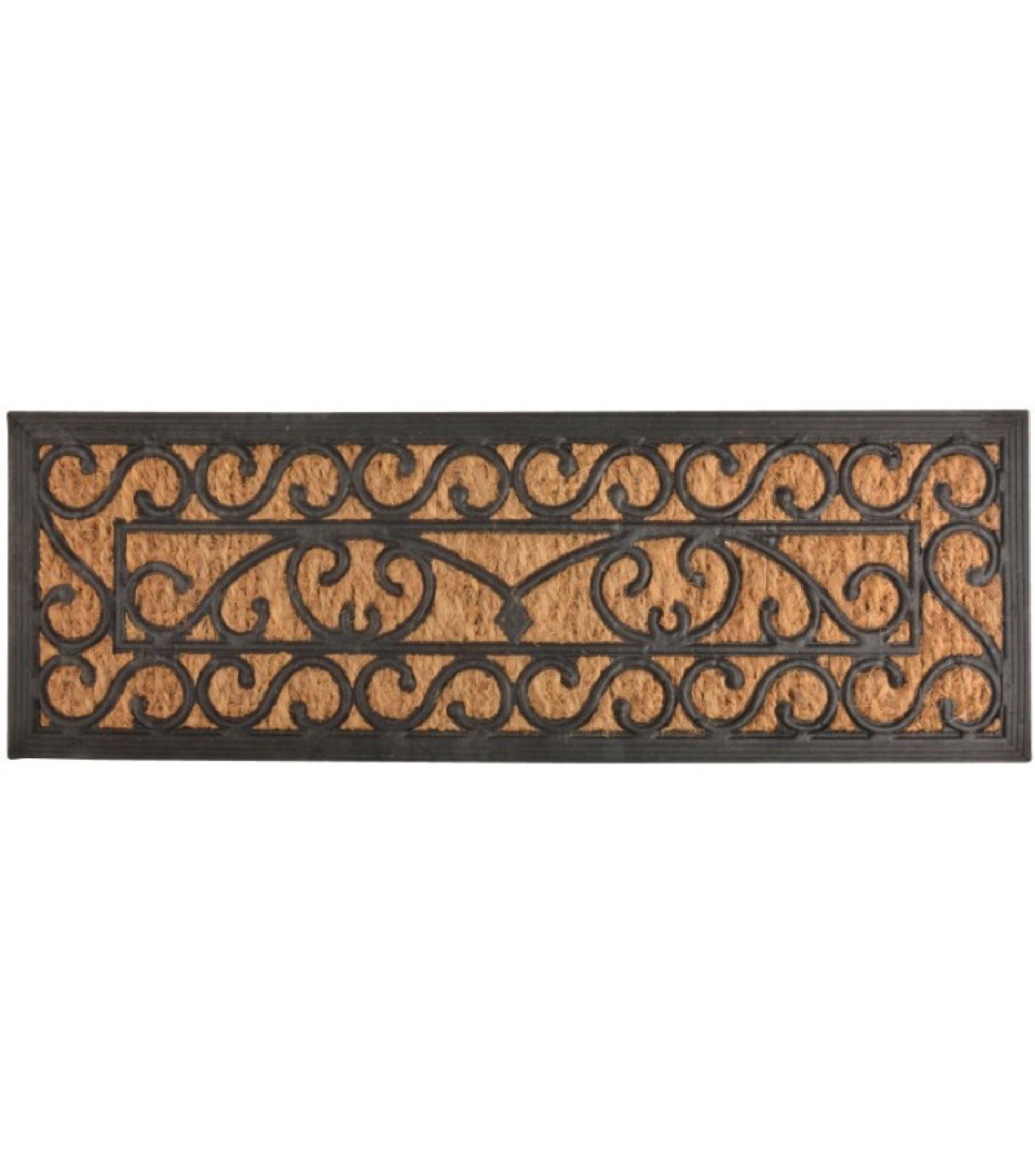 Grand paillasson en coco et caoutchouc 75x25 (photo) Grand paillasson en coco et caoutchouc 75x25