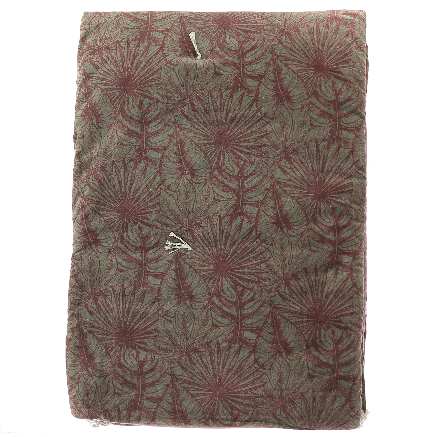 Edredon matelassé en velours de coton 90x200 cm rubis Edredon matelassé en velours de coton 90x200 cm rubis