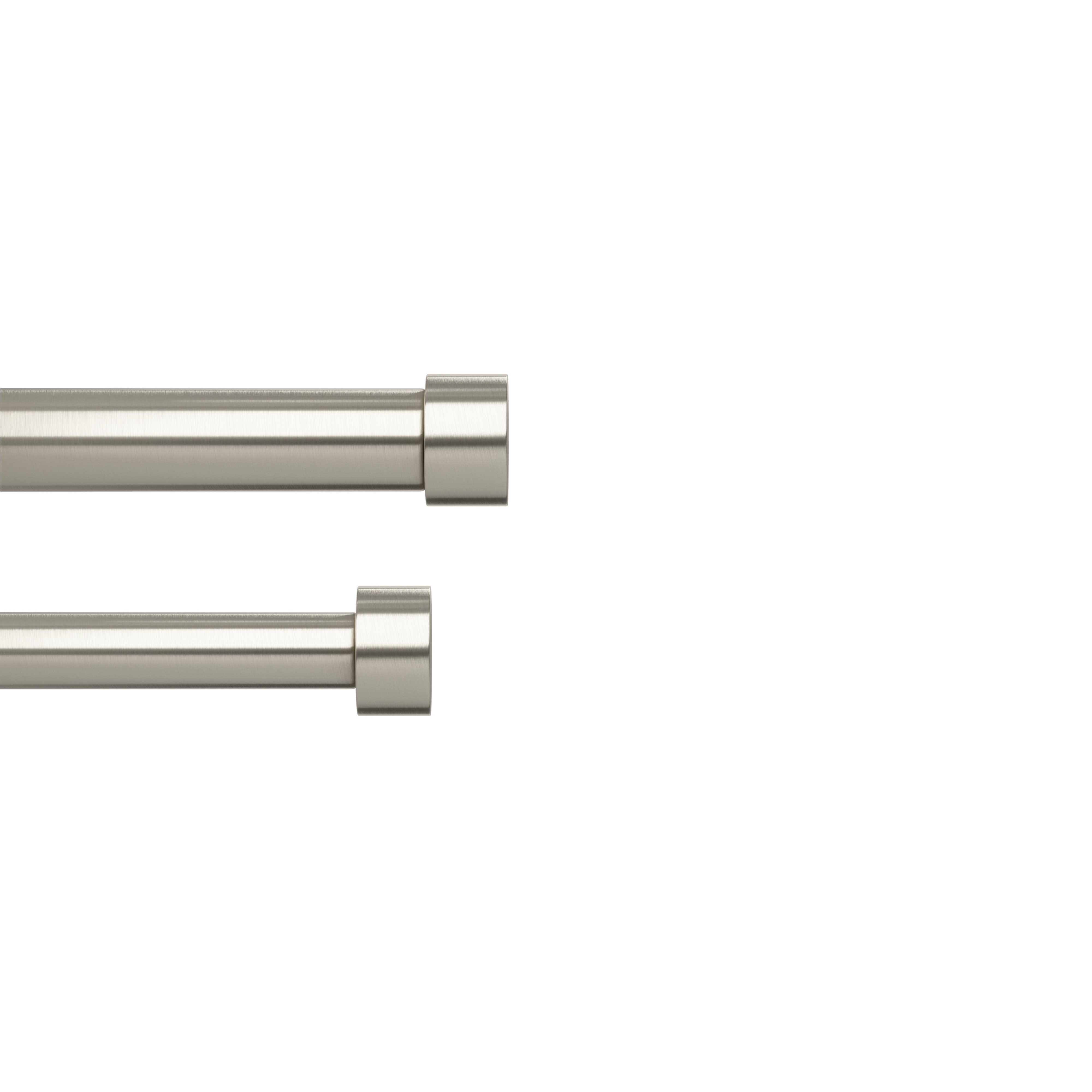 Double tringle à rideau fixations ext 91 à 167cm nickel D25mm Double tringle à rideau fixations ext 91 à 167cm nickel D25mm