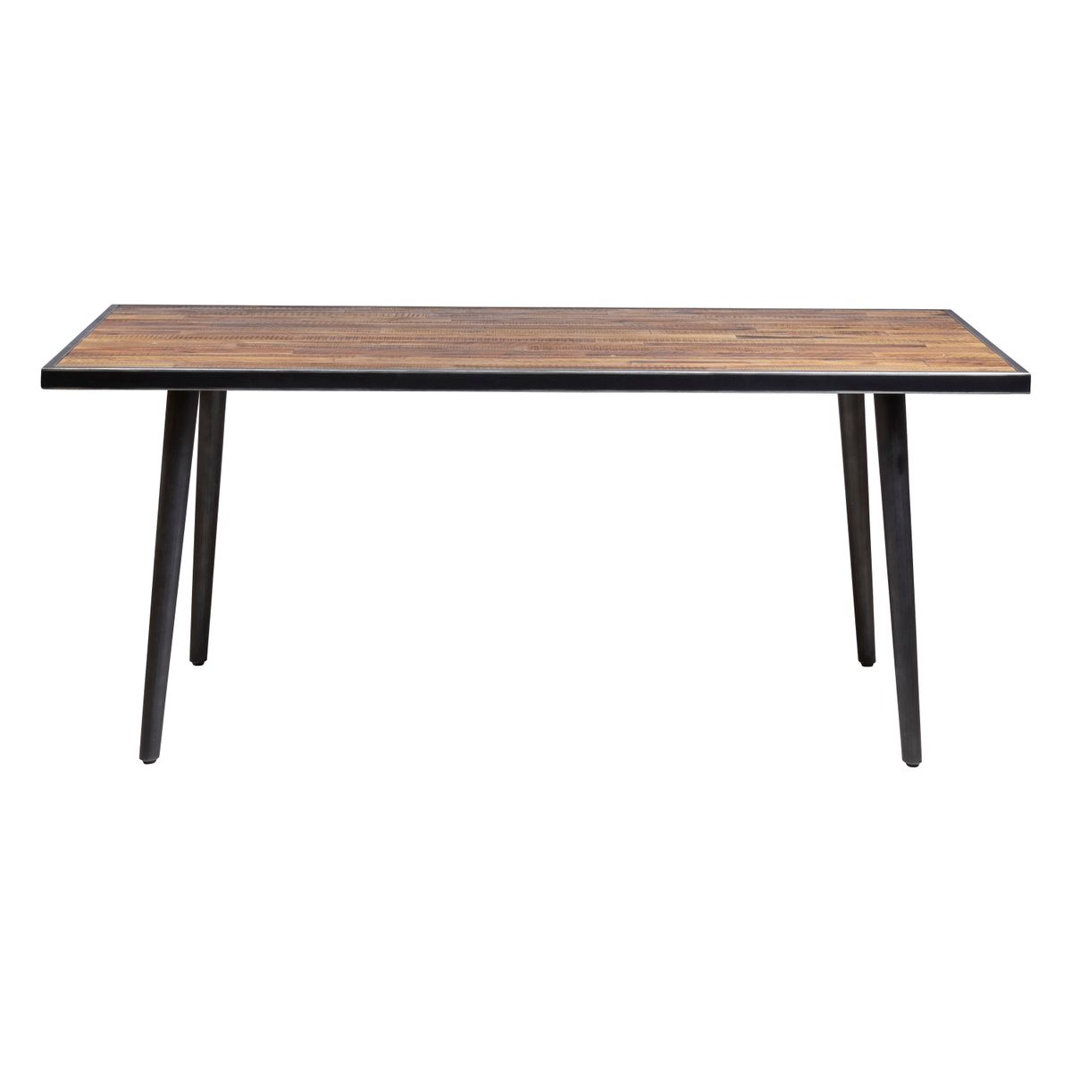 Table rectangulaire 180 x 90 cm bois et métal Table rectangulaire 180 x 90 cm bois et métal