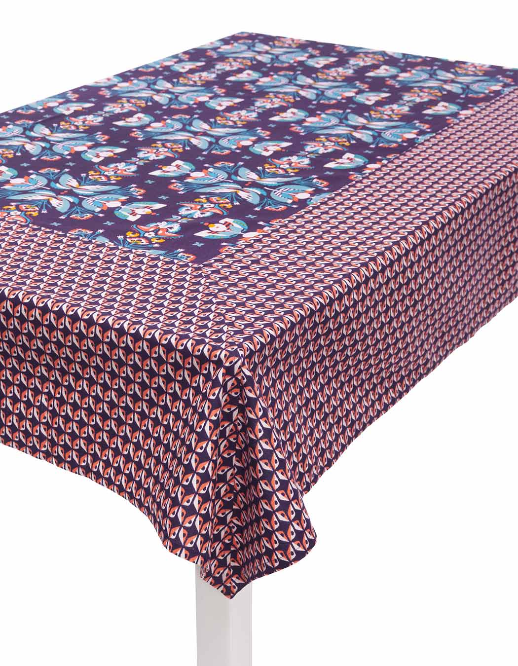 Nappe biprint en coton mure 170 x 170 Nappe biprint en coton mure 170 x 170