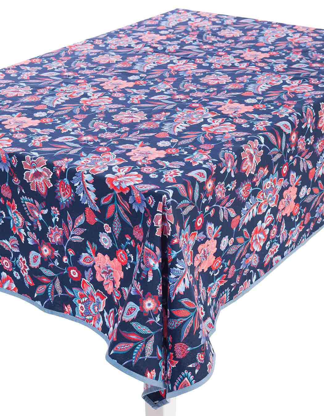 Nappe carrée en coton marine 170 x 170 Nappe carrée en coton marine 170 x 170
