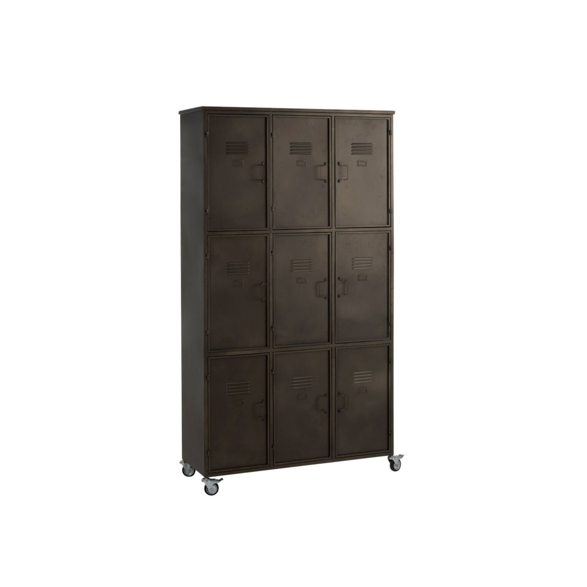 Armoire avec 9 casiers en métal Armoire avec 9 casiers en métal
