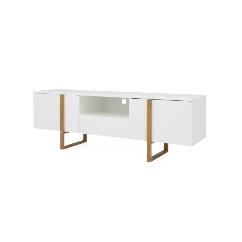 Meuble TV design en bois Blanc