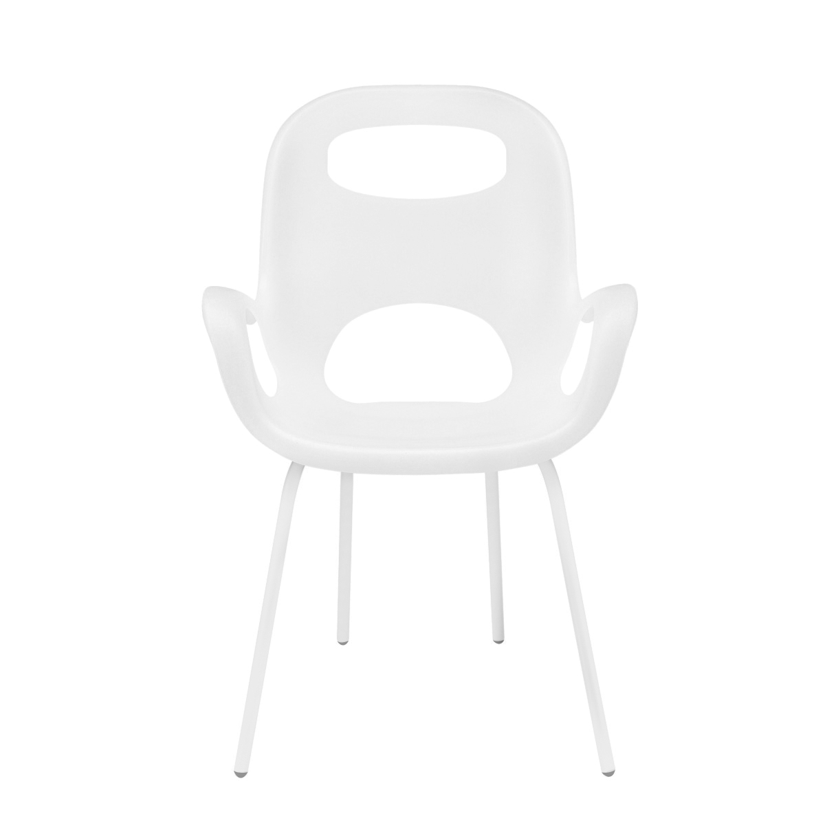 Chaise avec accoudoirs, coloris blanc Chaise avec accoudoirs, coloris blanc