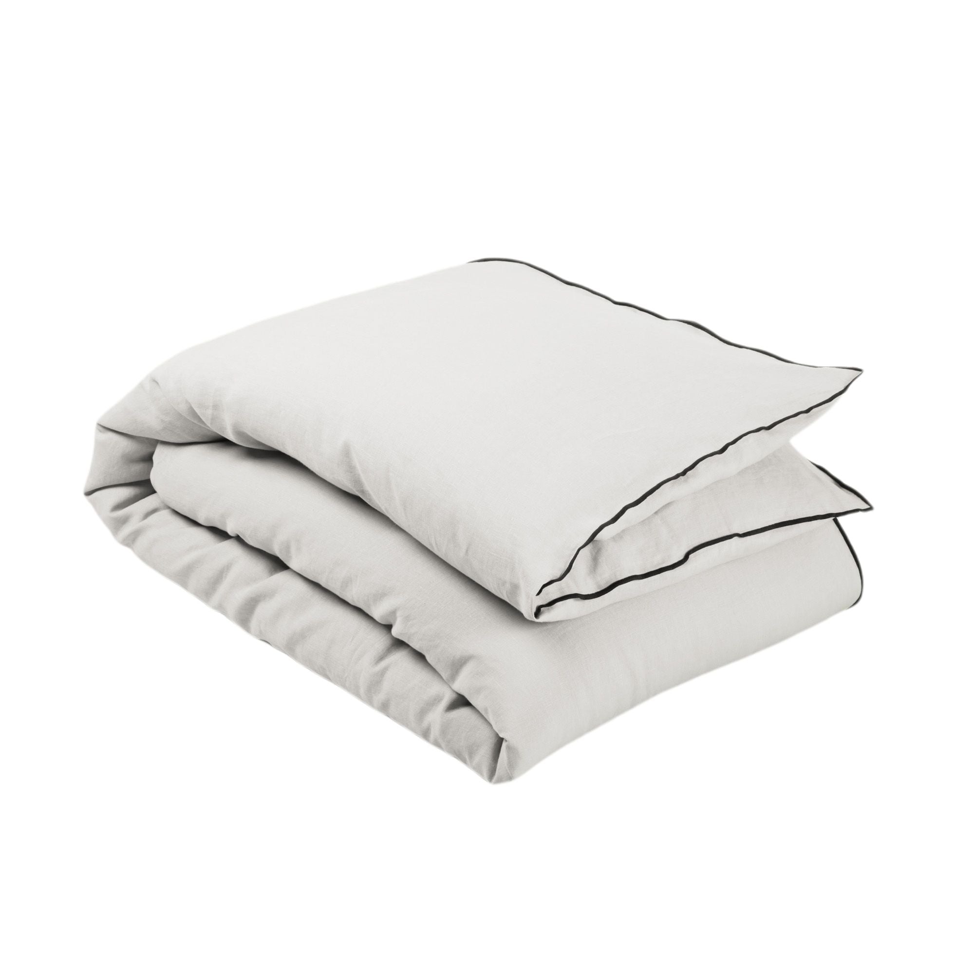 Housse de bout de lit 90x200 cm Beige clair et bourdon noir