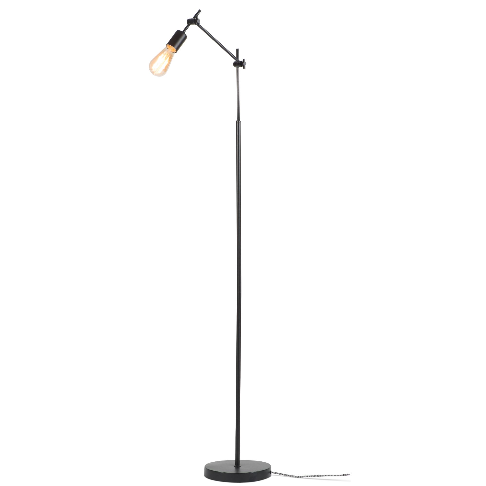 Lampadaire noir H170cm (photo) Lampadaire noir H170cm