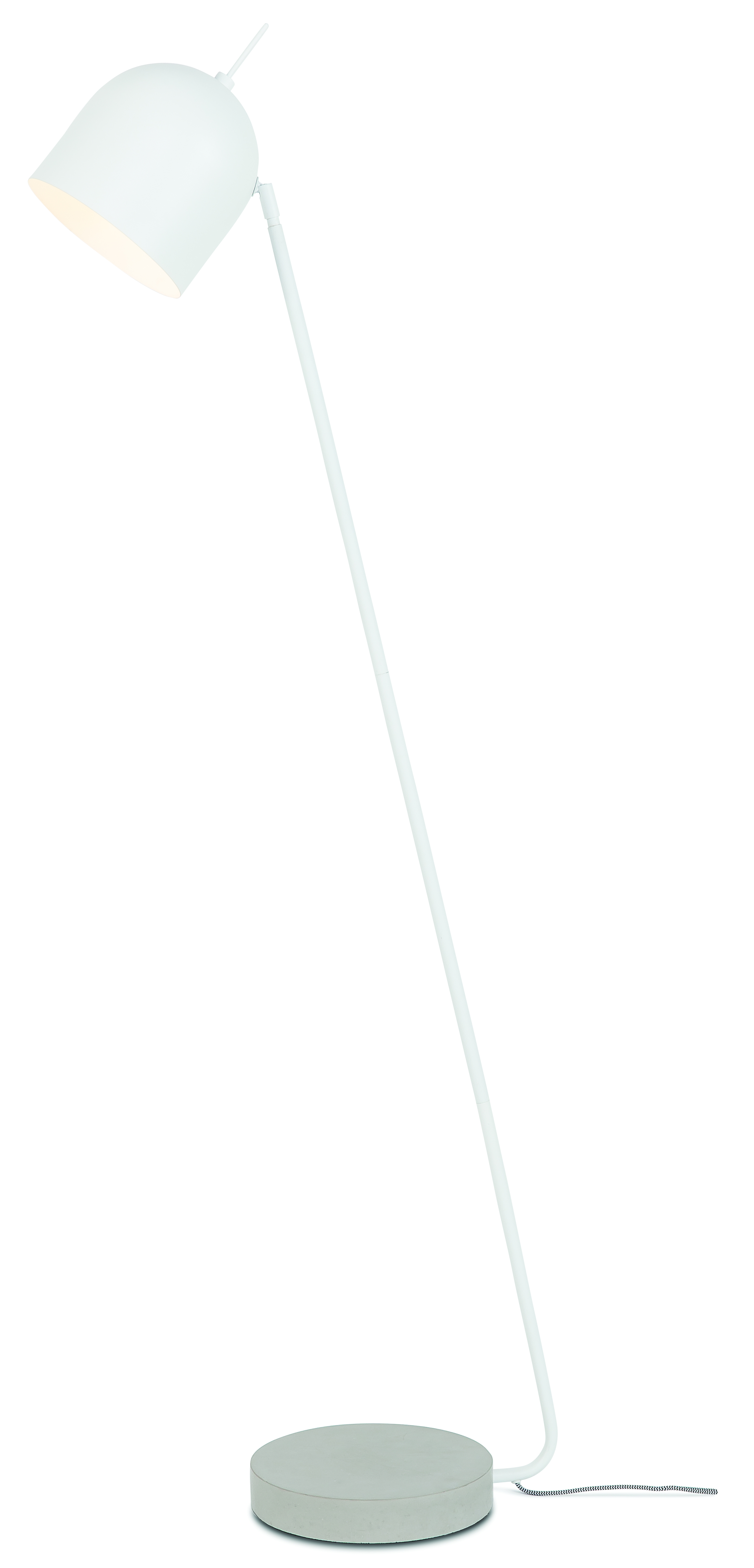 Lampadaire sur pied blanc H146cm (photo) Lampadaire sur pied blanc H146cm
