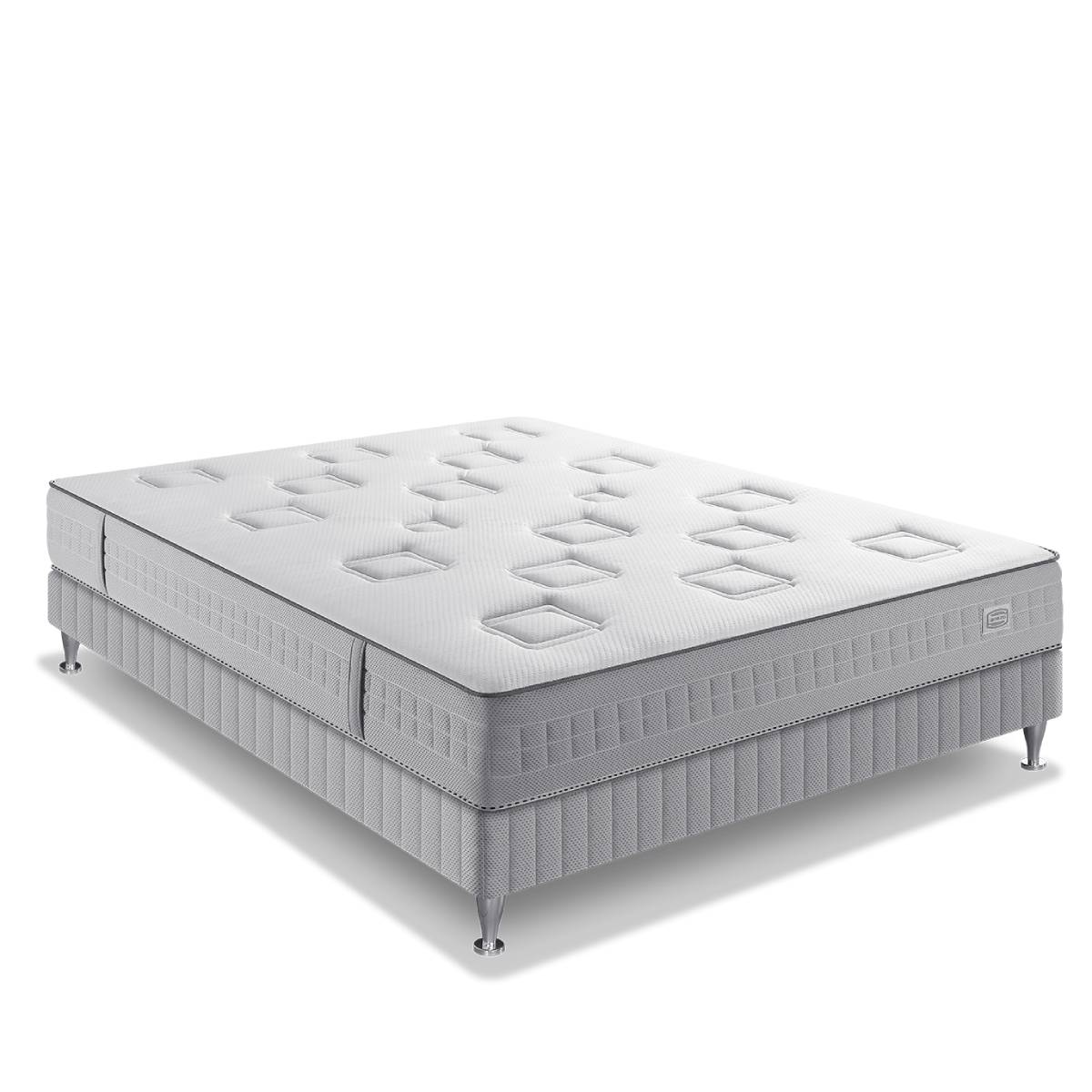 Ensemble 140x190 matelas H24 ressort ensachés, ferme, sommier Ensemble 140x190 matelas H24 ressort ensachés, ferme, sommier