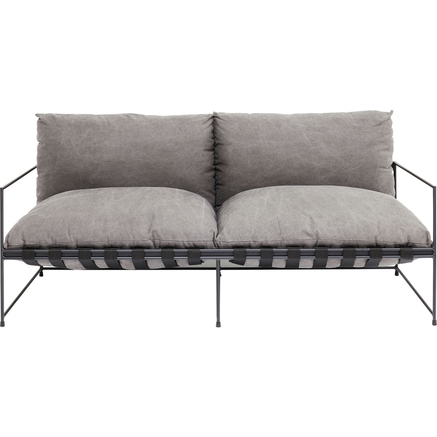 Canapé 3 places en tissu gris