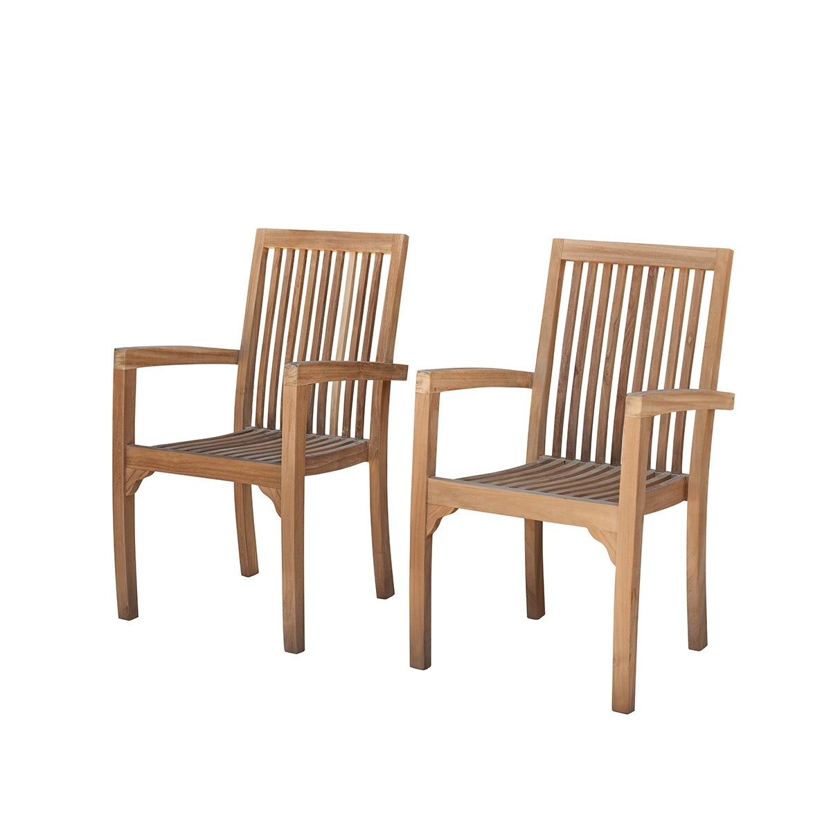 2 fauteuils de jardin en teck