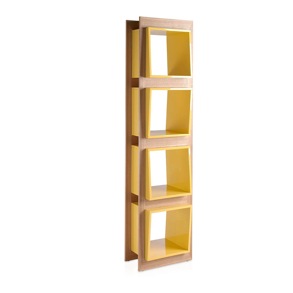 Etagère placage chêne jaune H200 Etagère placage chêne jaune H200
