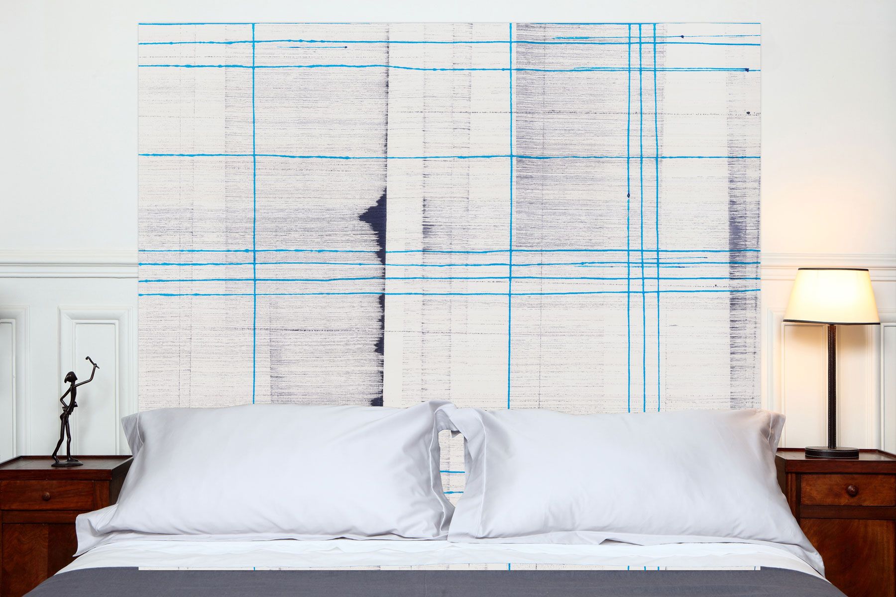 Tête de lit en tissu sans support en bois 160*140 cm
