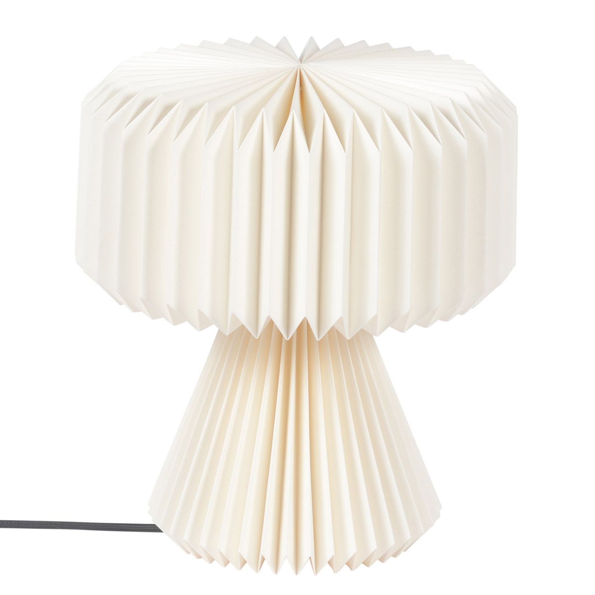 Lampe en papier origami blanche ronde Lampe en papier origami blanche ronde