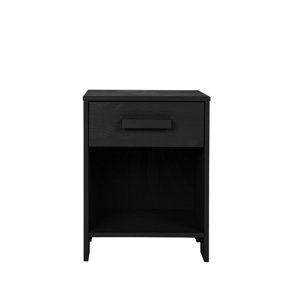 Table de chevet bois fsc noir Table de chevet bois fsc noir