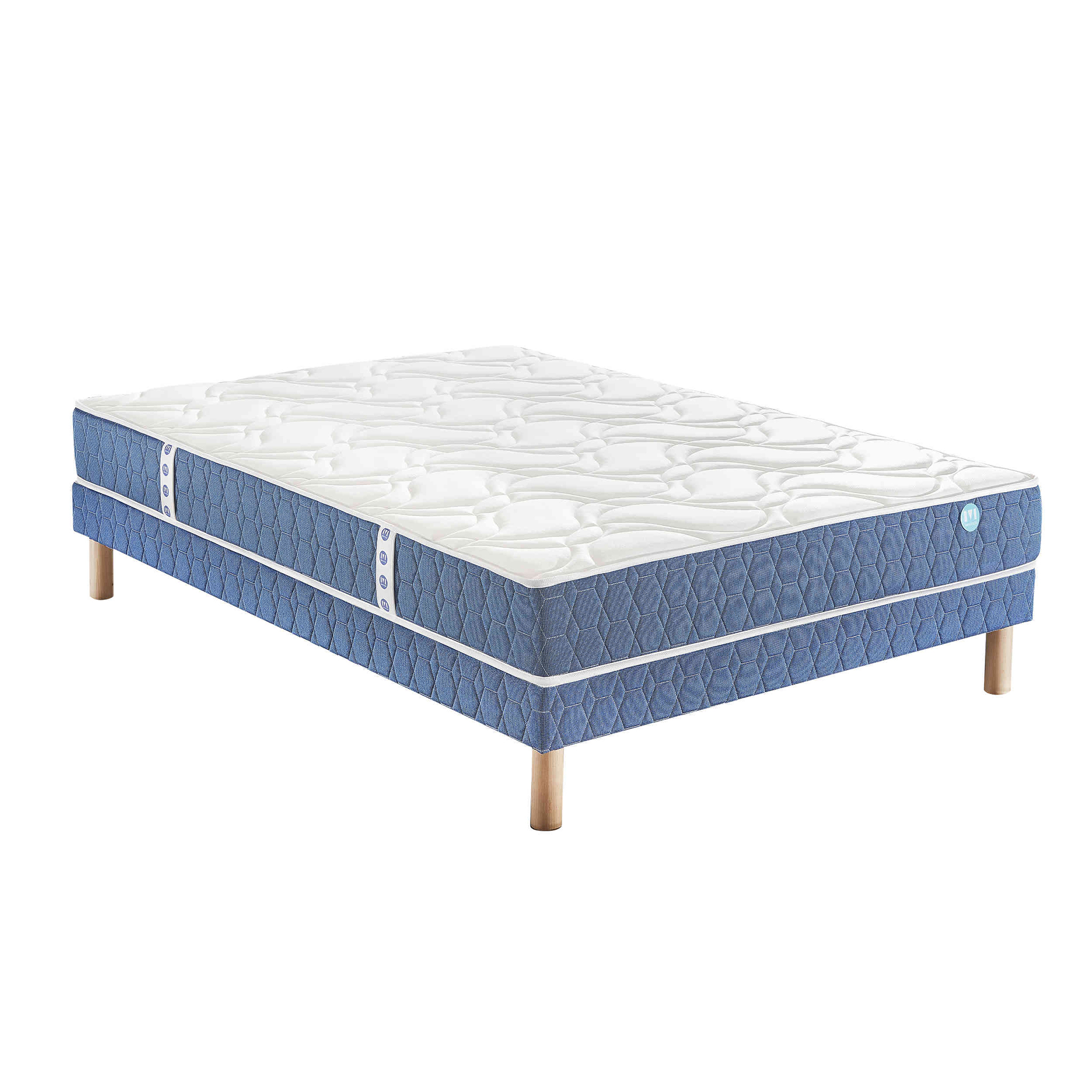 Ensemble matelas ressorts sommier et pieds 120x190 Ensemble matelas ressorts sommier et pieds 120x190
