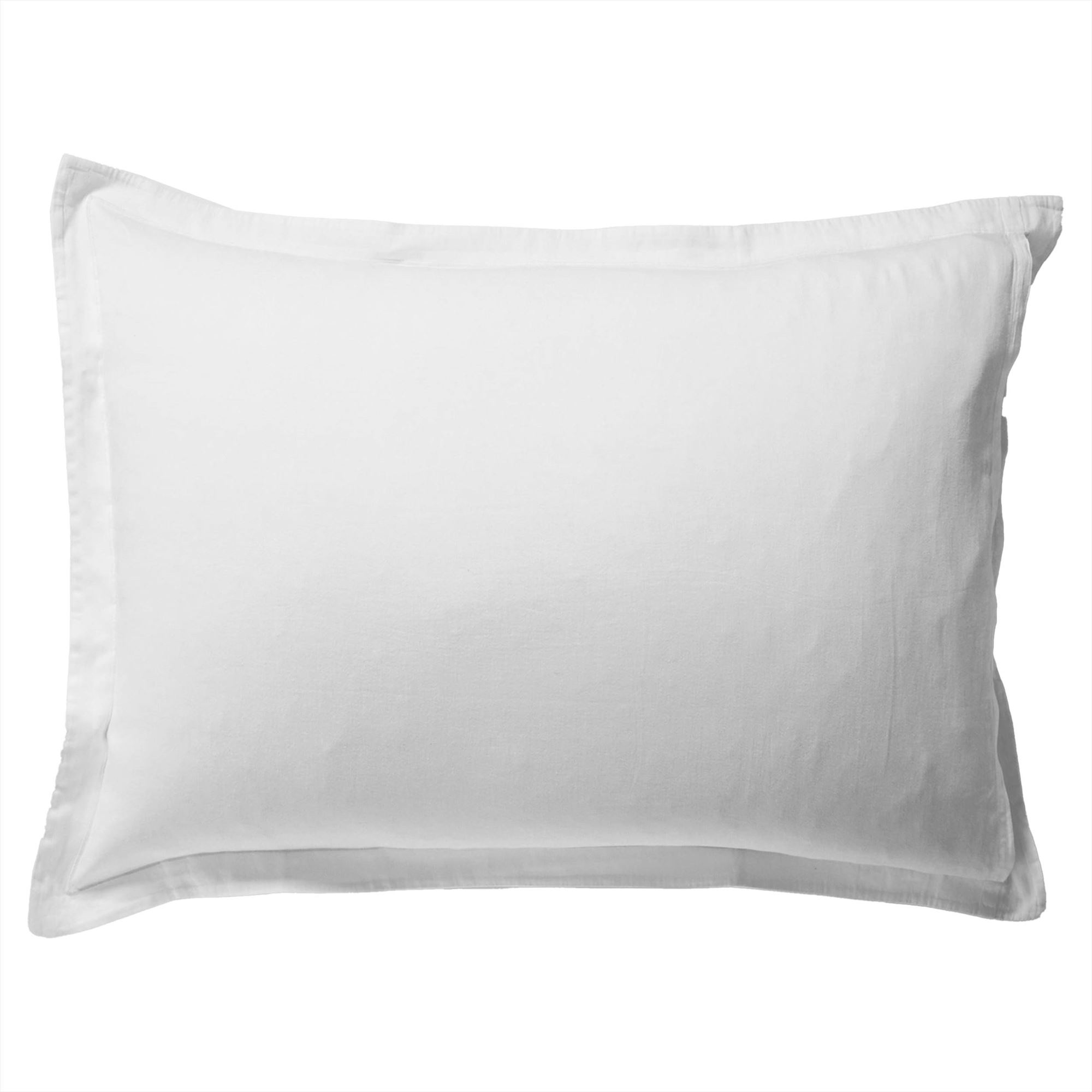 Taie d'oreiller 50x70 en percale de coton blanc Taie d'oreiller 50x70 en percale de coton blanc