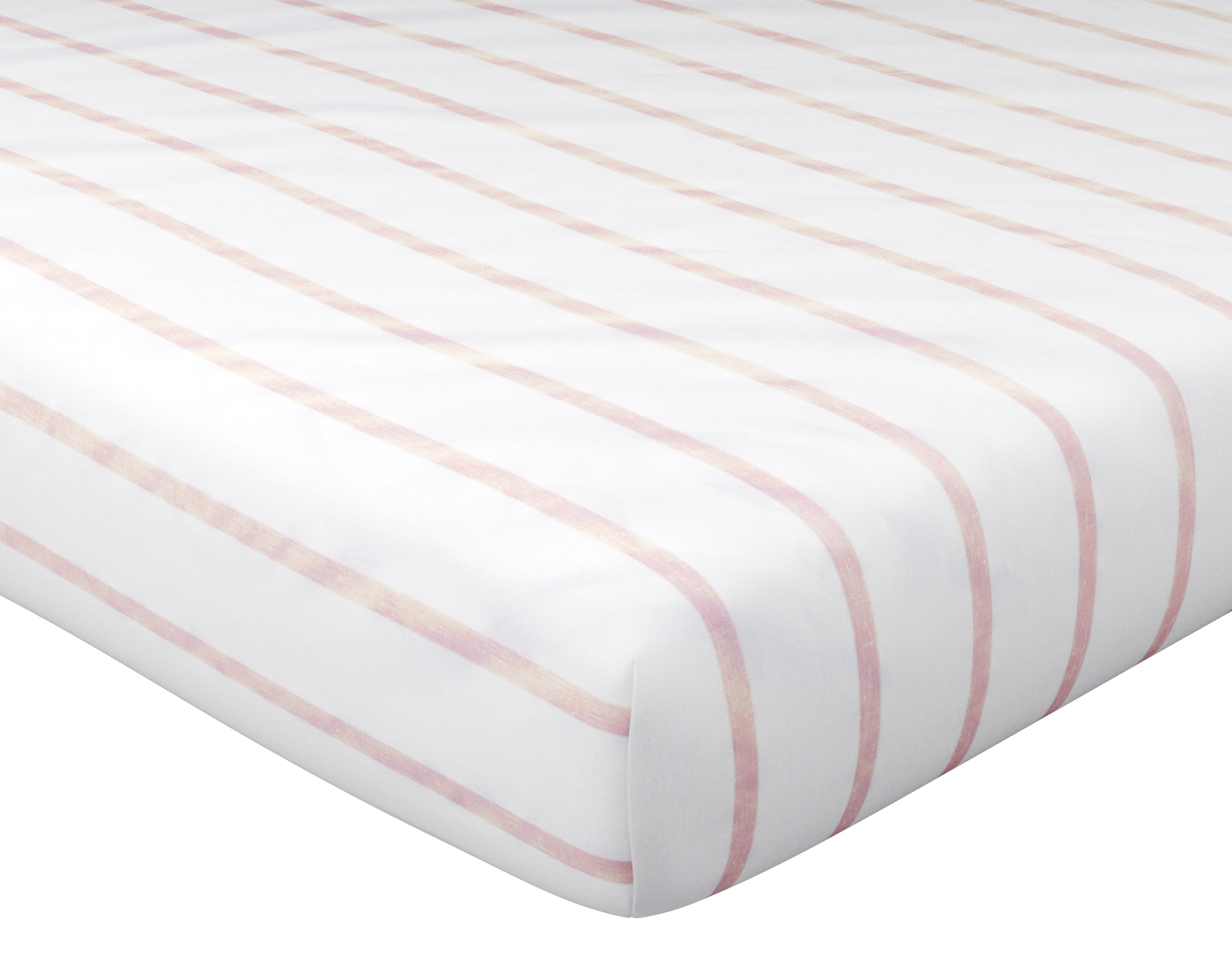 Drap-housse 140x190 en coton rose blush (photo) Drap-housse 140x190 en coton rose blush