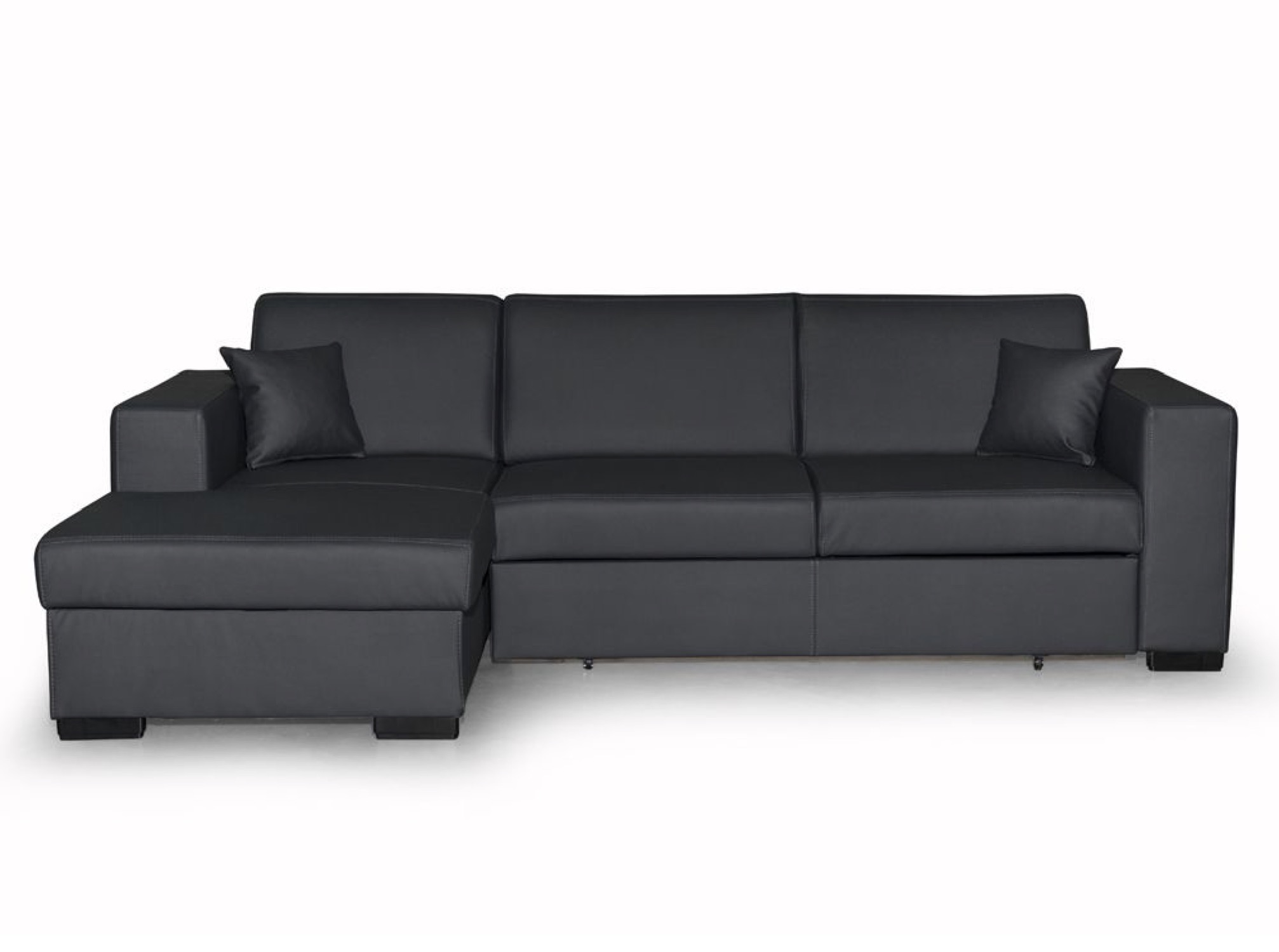 Canapé d'angle Gris Simili Moderne Confort Promotion
