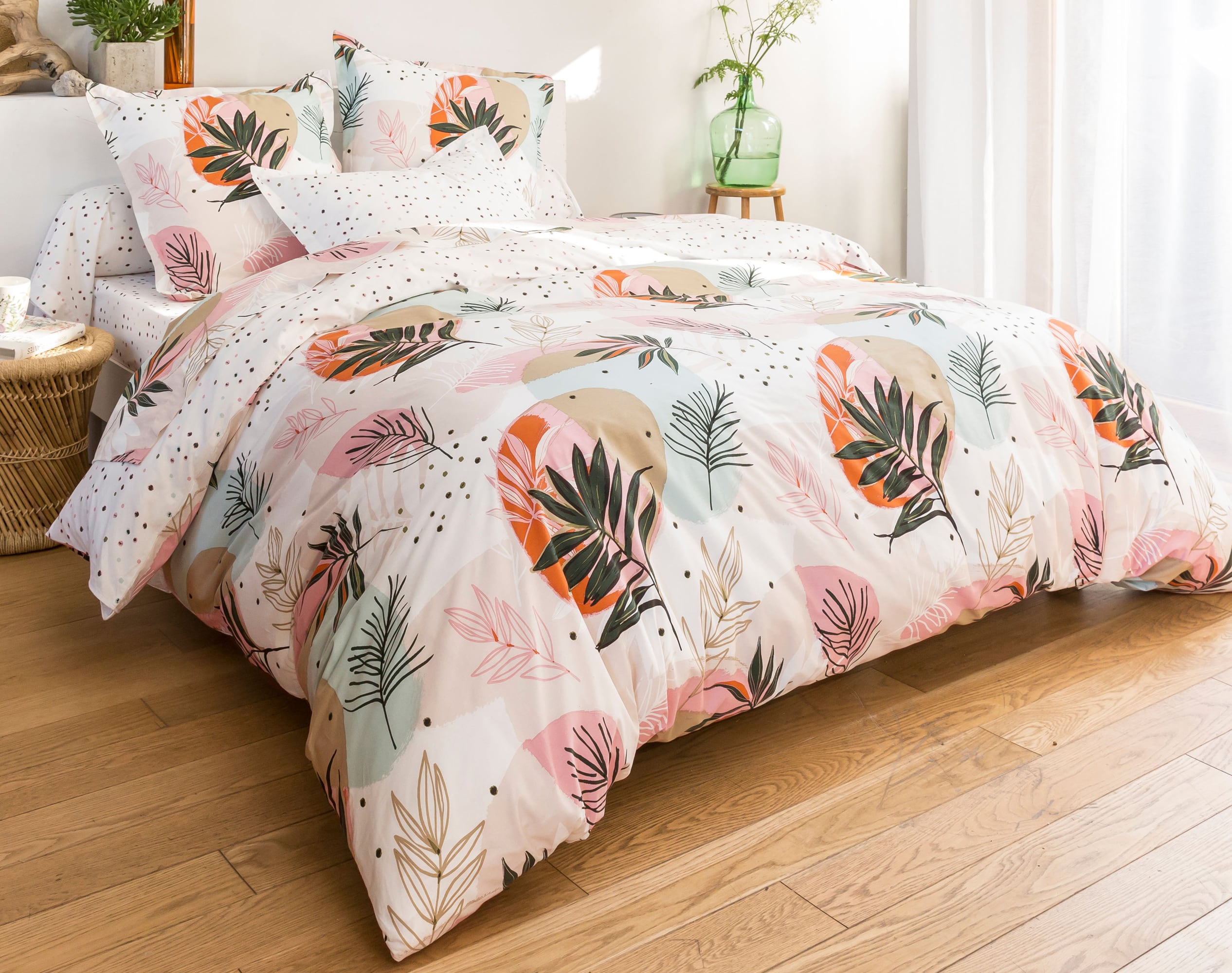 Housse de couette 140x200 en coton multicolore (photo) Housse de couette 140x200 en coton multicolore