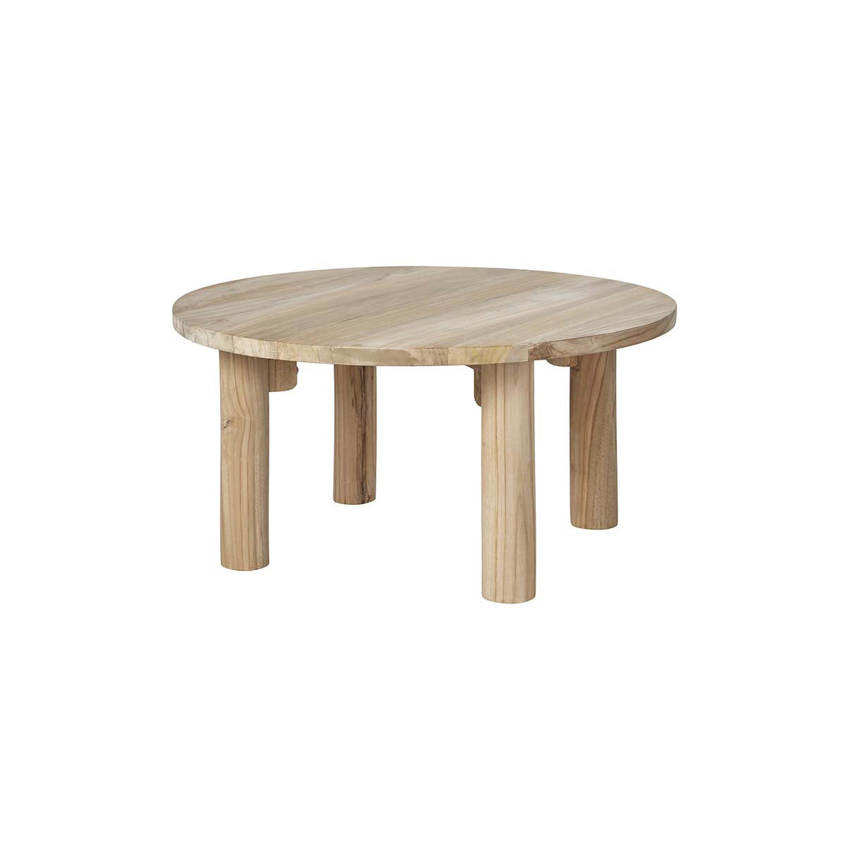 Table basse ronde en teck