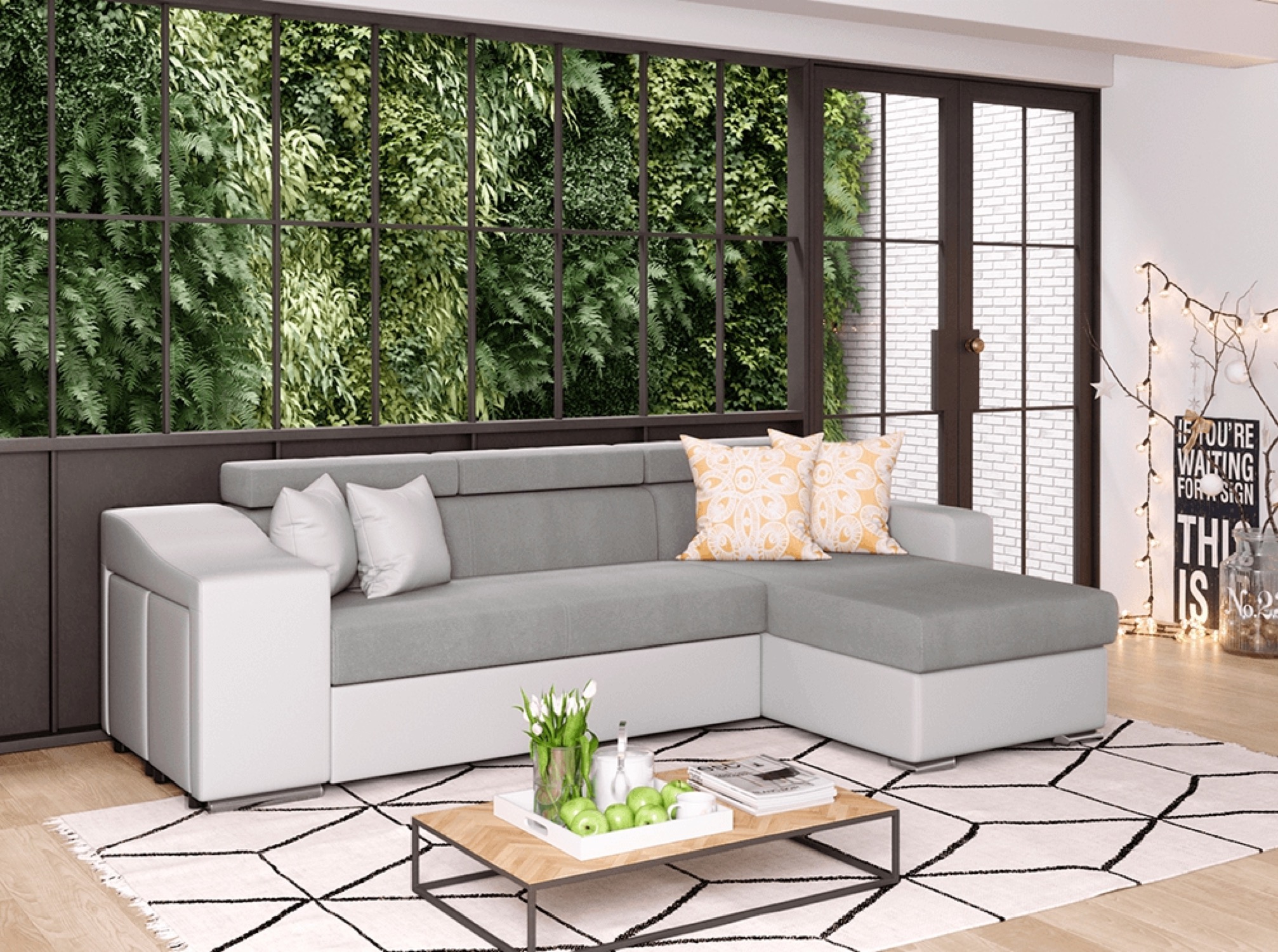 Produit similaire: elona - Canapé convertible Blanc