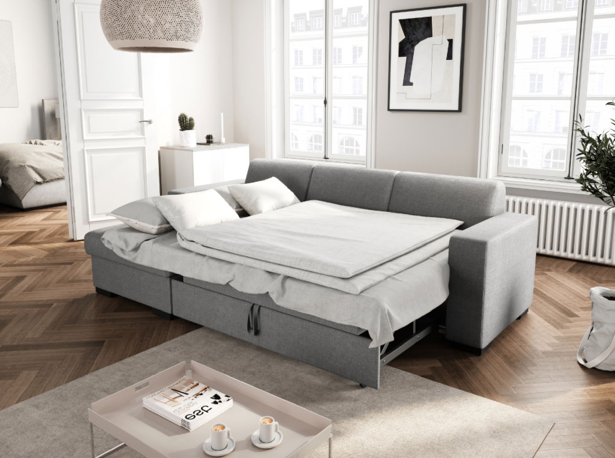 fuji - Canapé convertible Gris - Vue supplémentaire 2