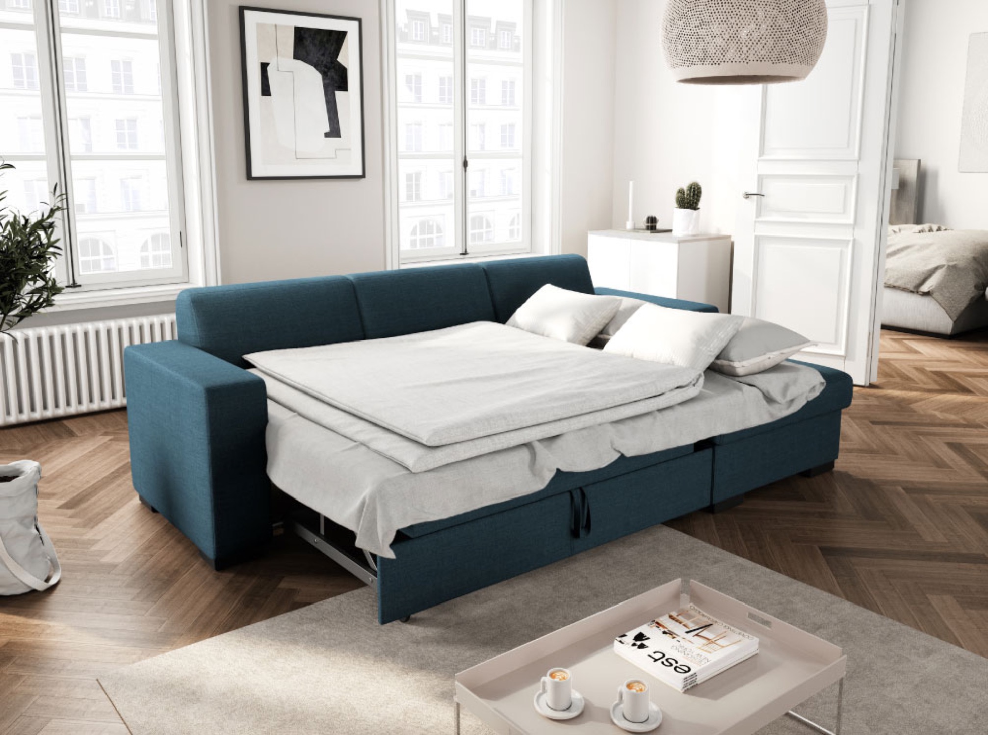 fuji - Canapé convertible Bleu - Vue supplémentaire 2