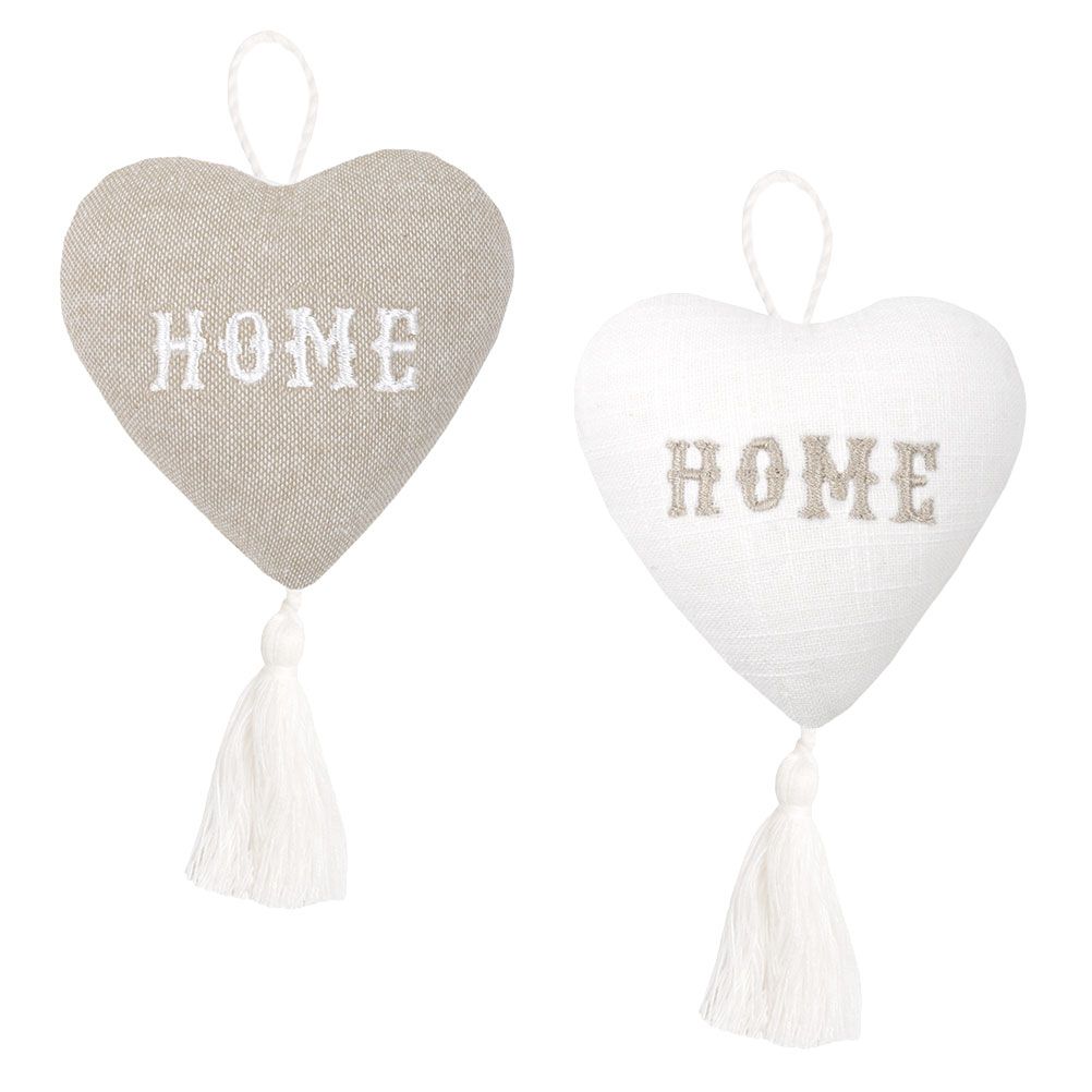 Set de coeurs en coton déco à suspendre Set de coeurs en coton déco à suspendre