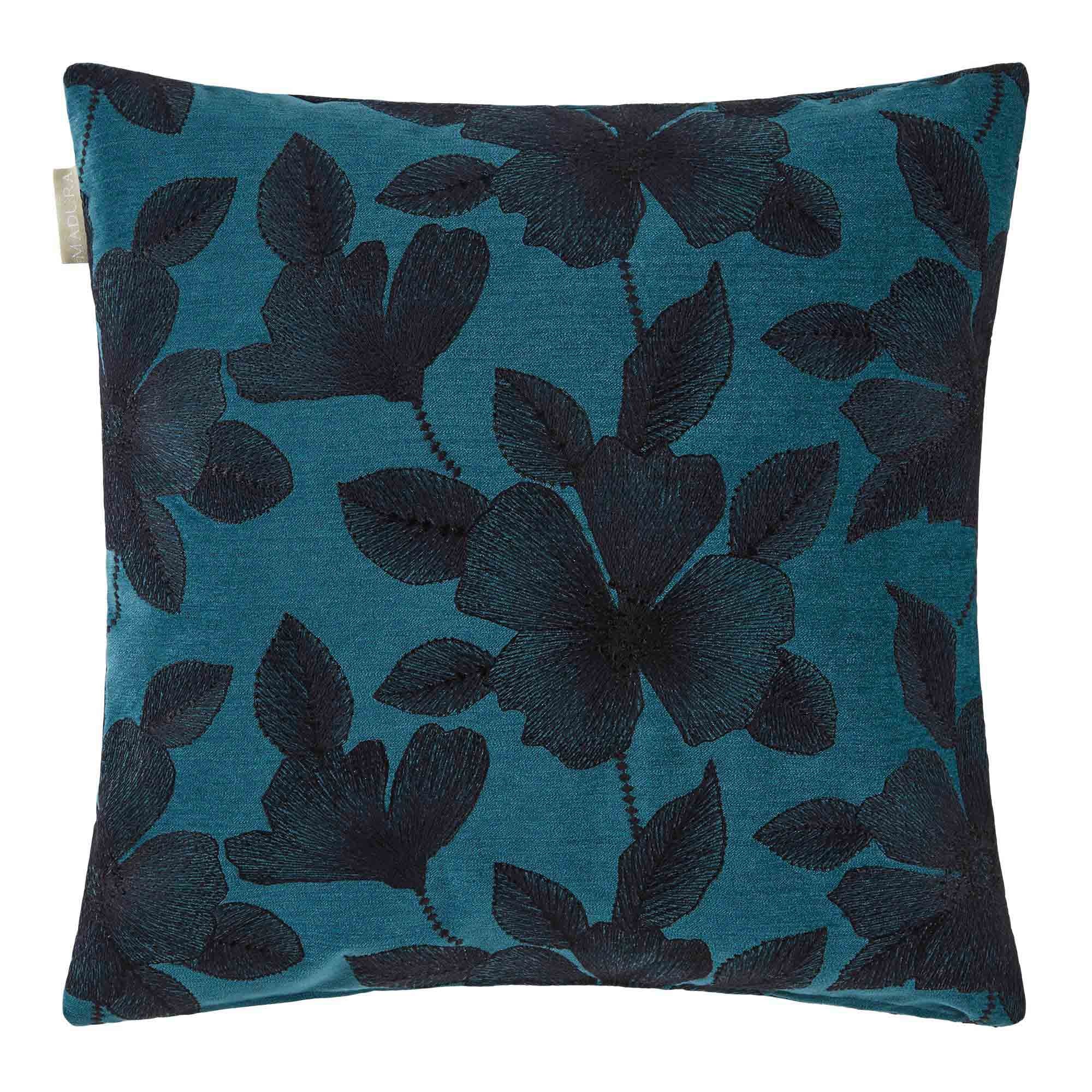 Housse de coussin 50x50 cm Bleu vert et noir Housse de coussin 50x50 cm Bleu vert et noir