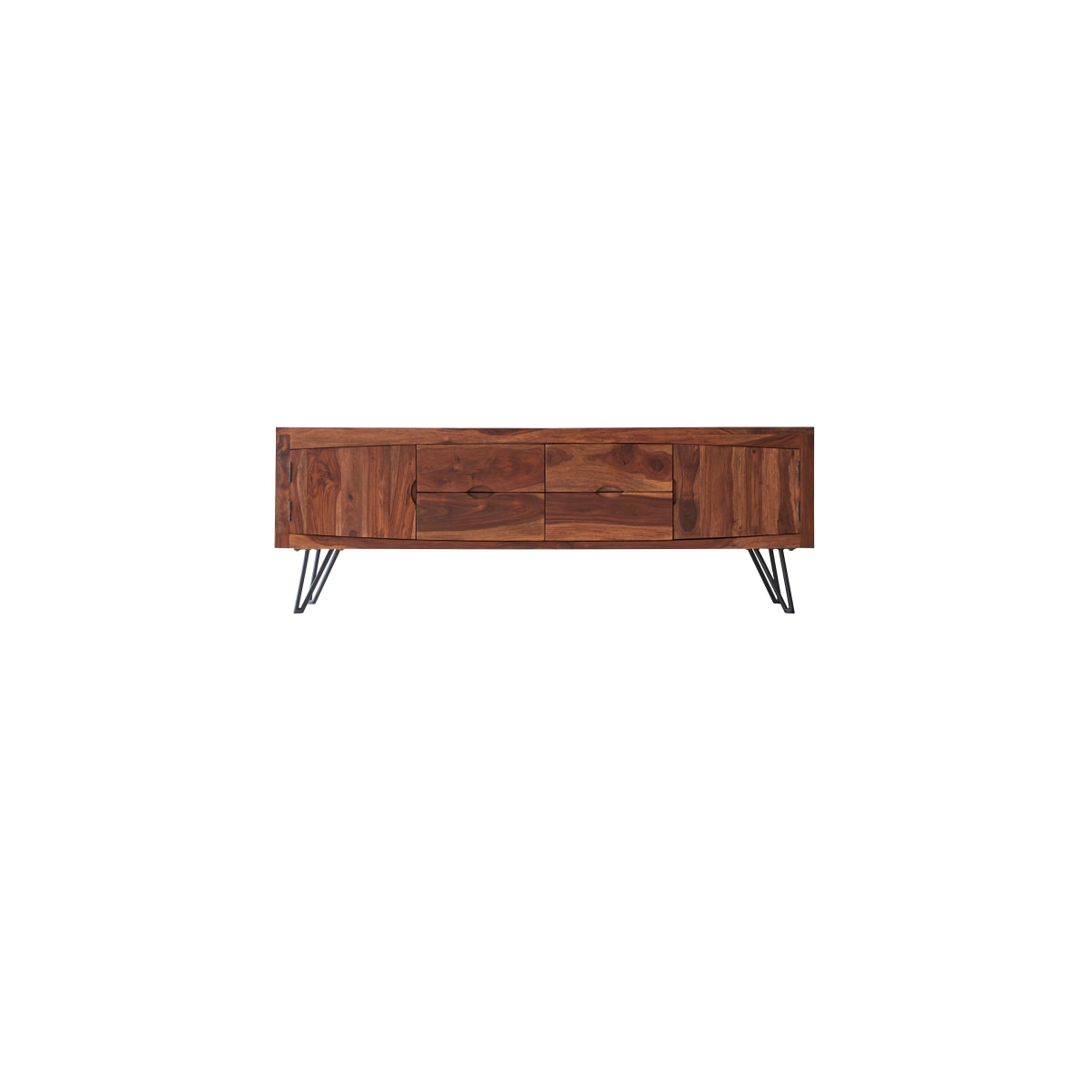 Meuble TV en bois de palissandre massif 180 cm