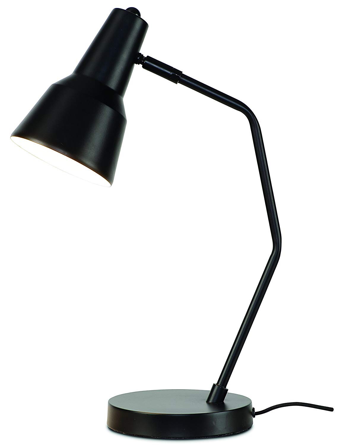 Lampe de table en fer noir H44cm