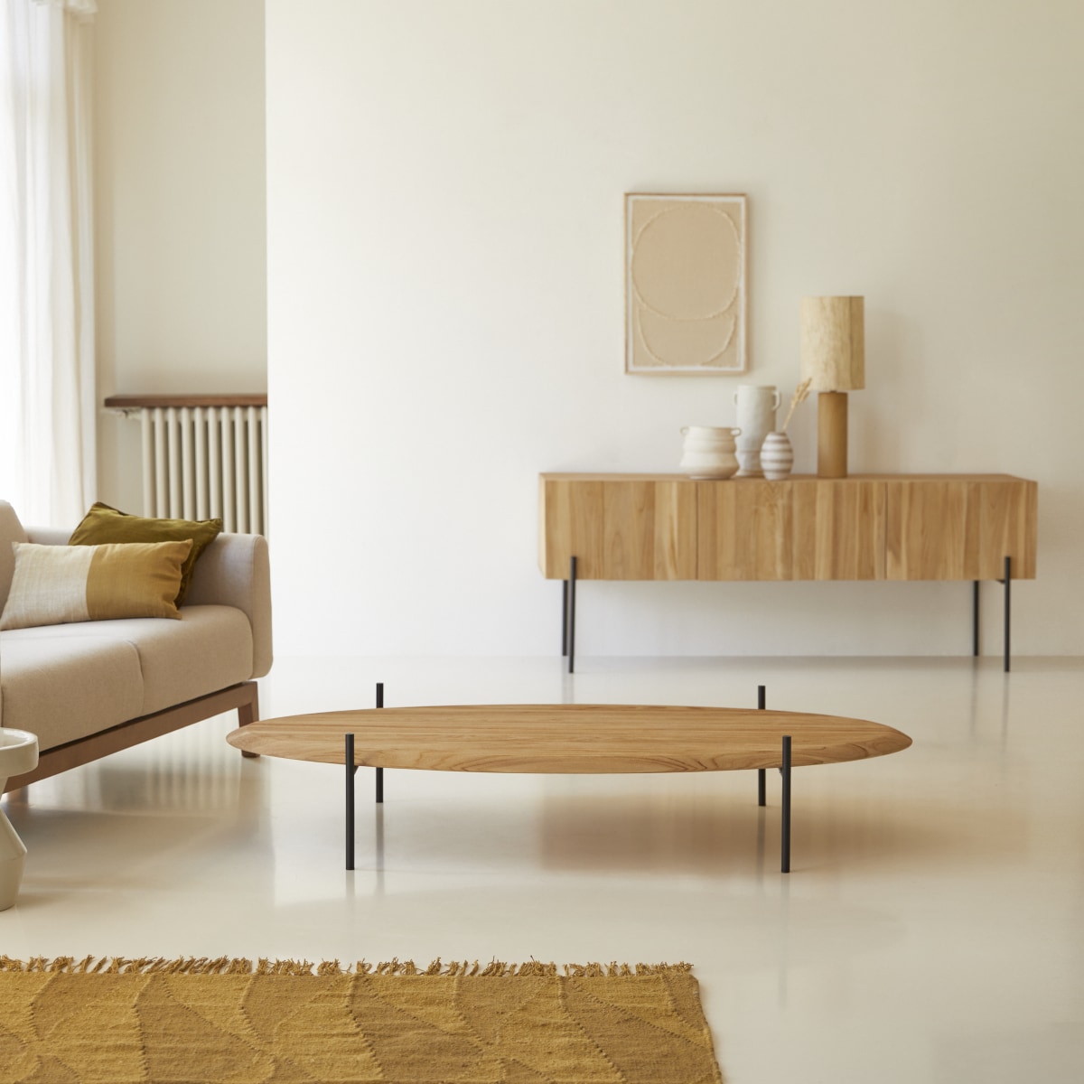Table basse en teck massif 160x80