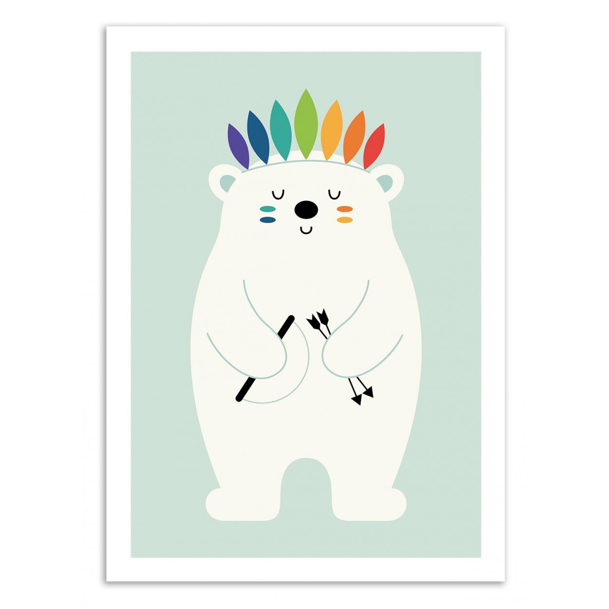BE BRAVE - Affiche d'art 50 x 70 cm BE BRAVE - Affiche d'art 50 x 70 cm
